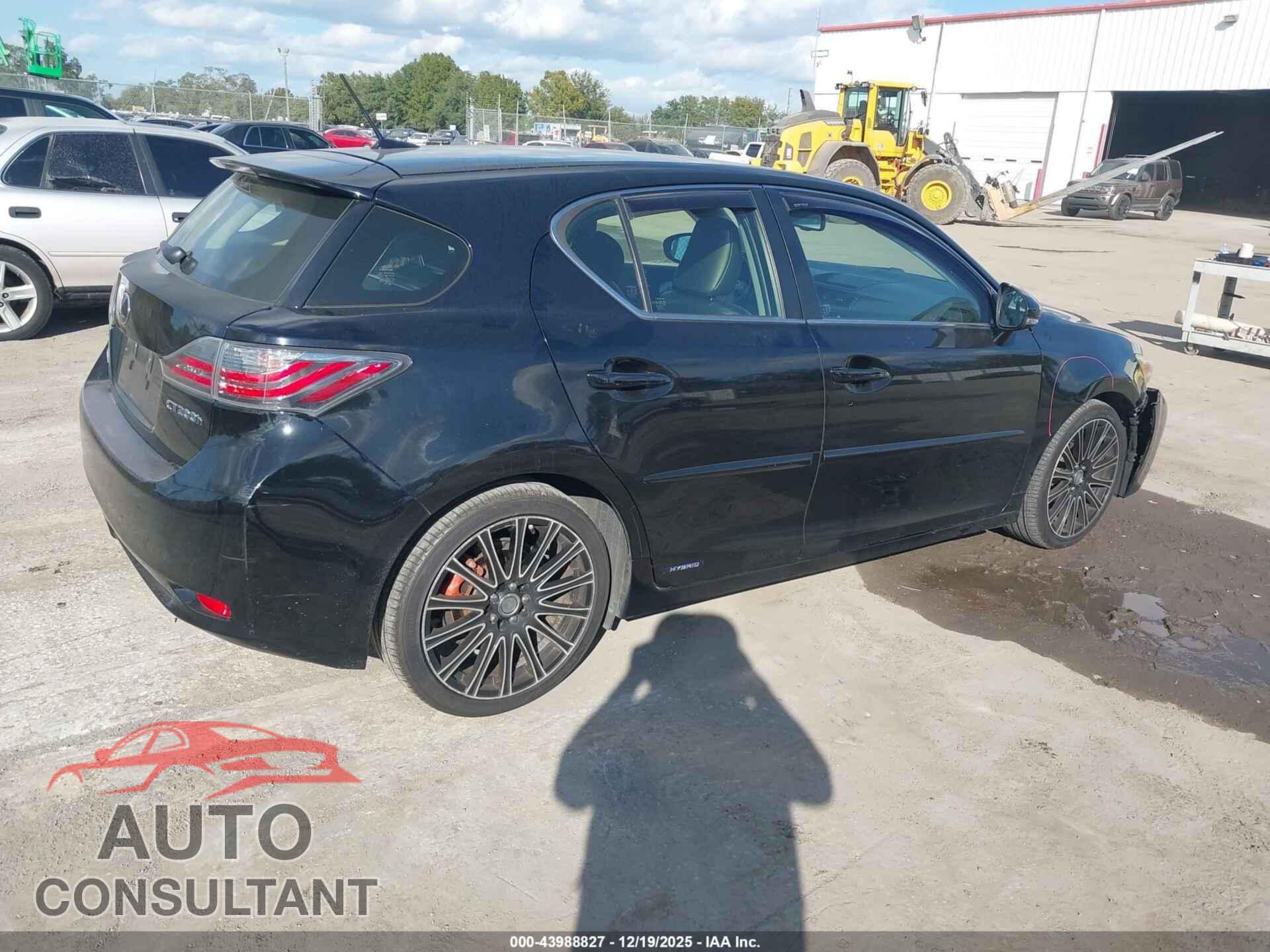 LEXUS CT 200H 2012 - JTHKD5BH2C2114778