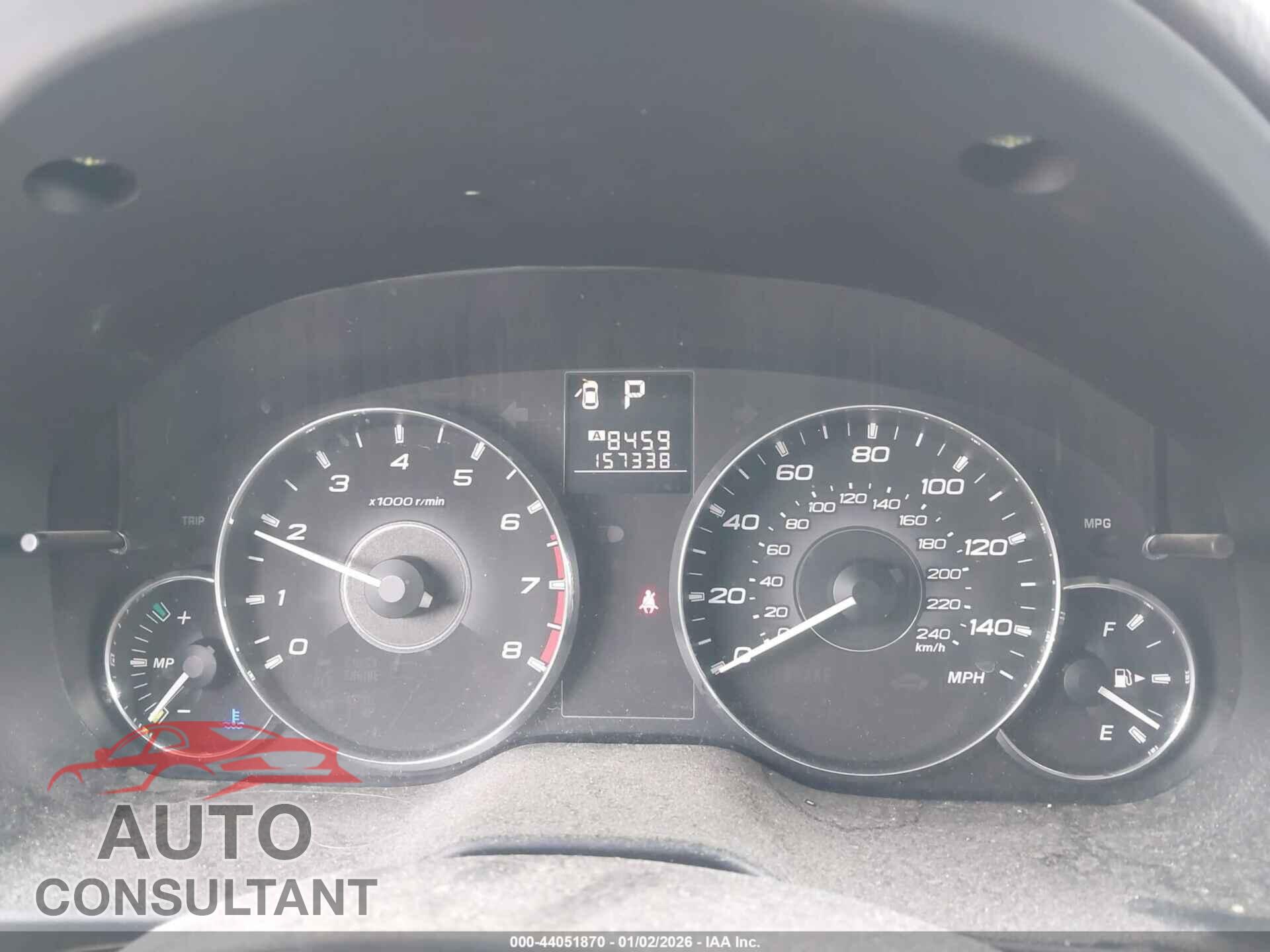 SUBARU OUTBACK 2012 - 4S4BRBGC4C3203725