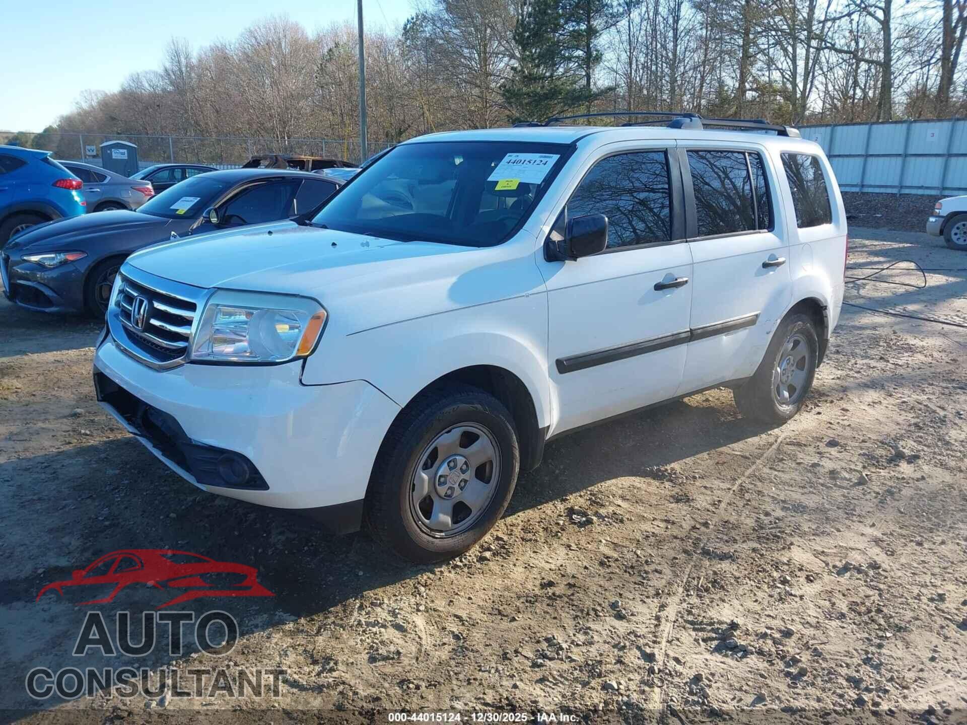 HONDA PILOT 2013 - 5FNYF3H20DB039185