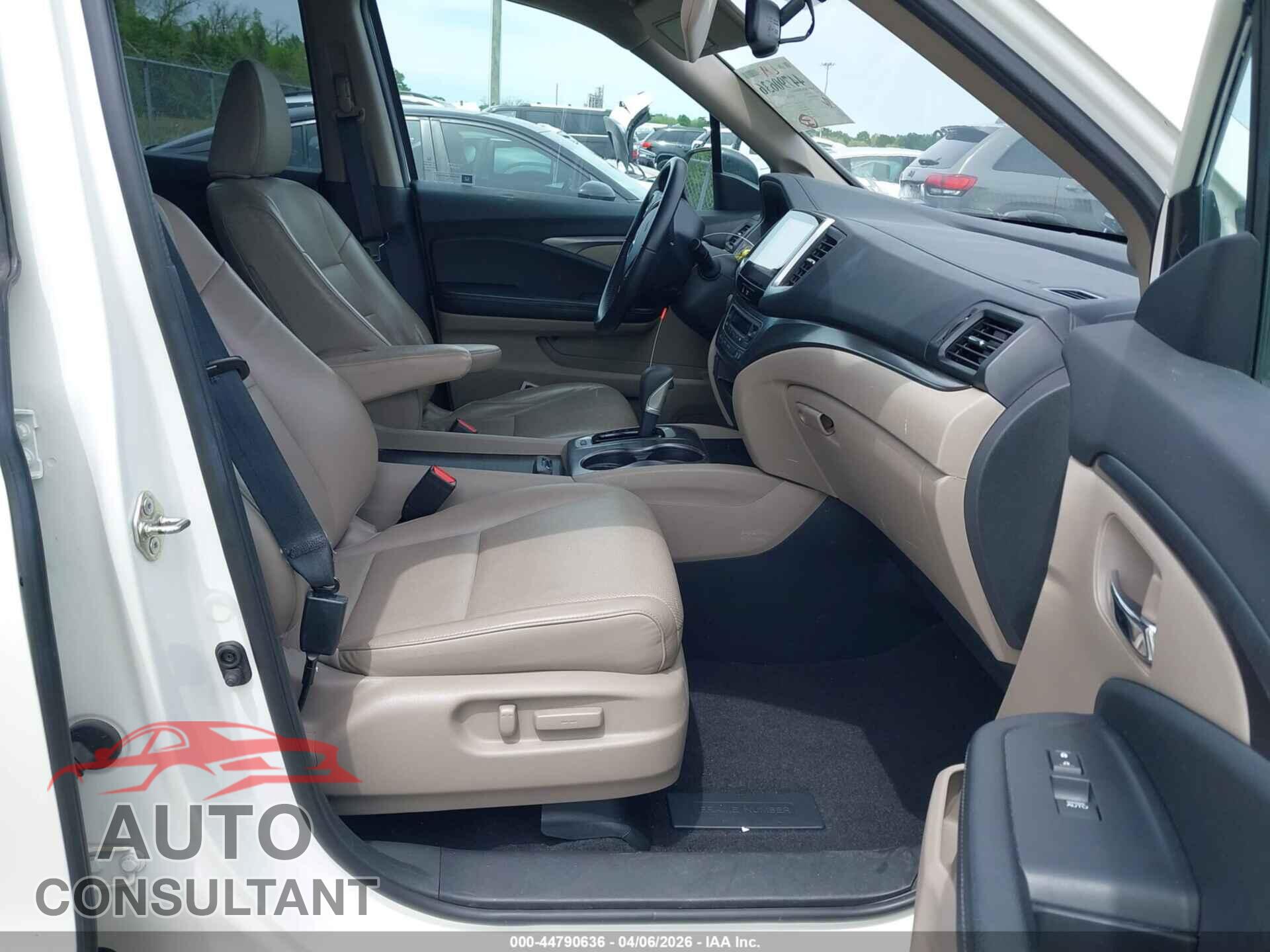 HONDA RIDGELINE 2017 - 5FPYK2F67HB009299