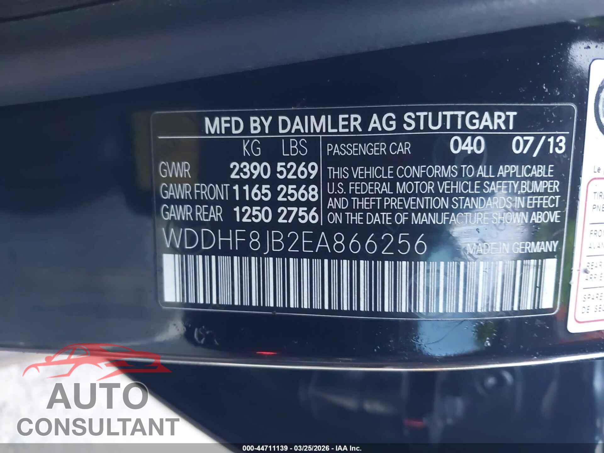 MERCEDES-BENZ E 350 2014 - WDDHF8JB2EA866256