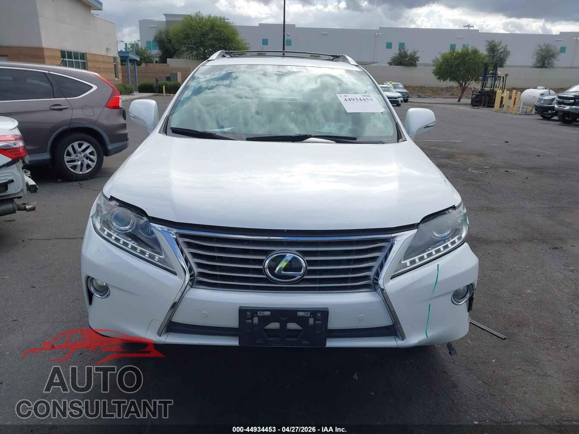 LEXUS RX 350 2013 - 2T2BK1BA3DC187627