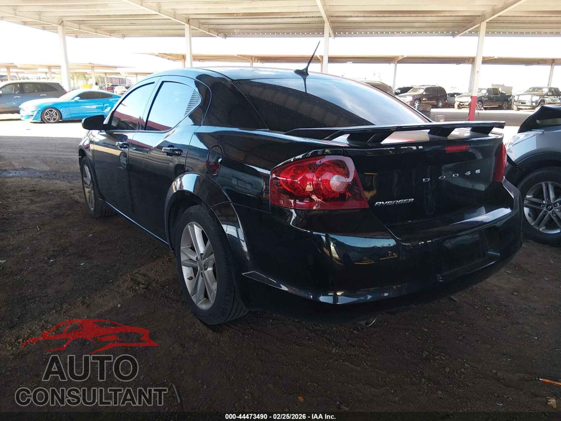 DODGE AVENGER 2012 - 1C3CDZAG8CN314637