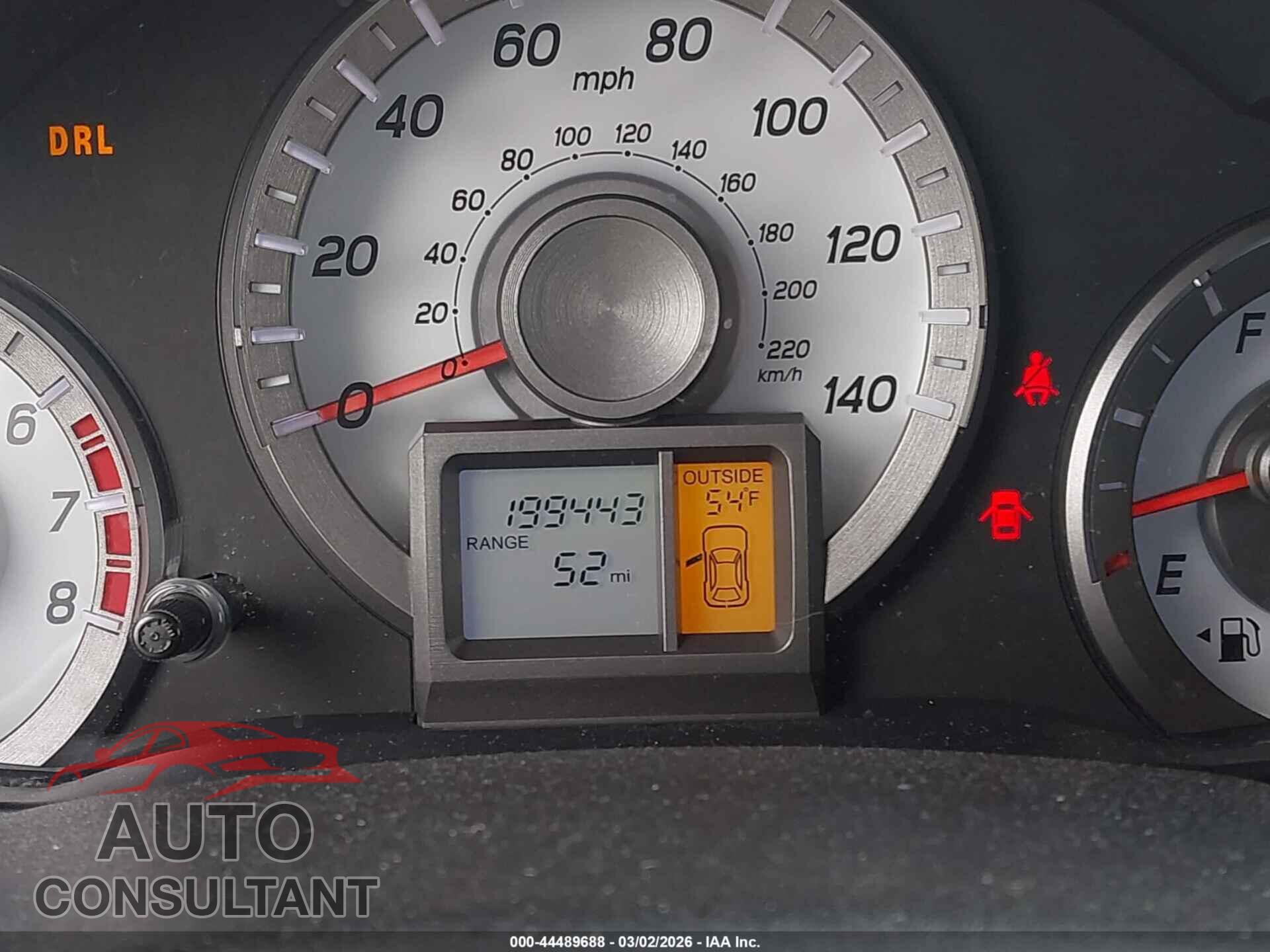 HONDA PILOT 2012 - 5FNYF3H57CB021372