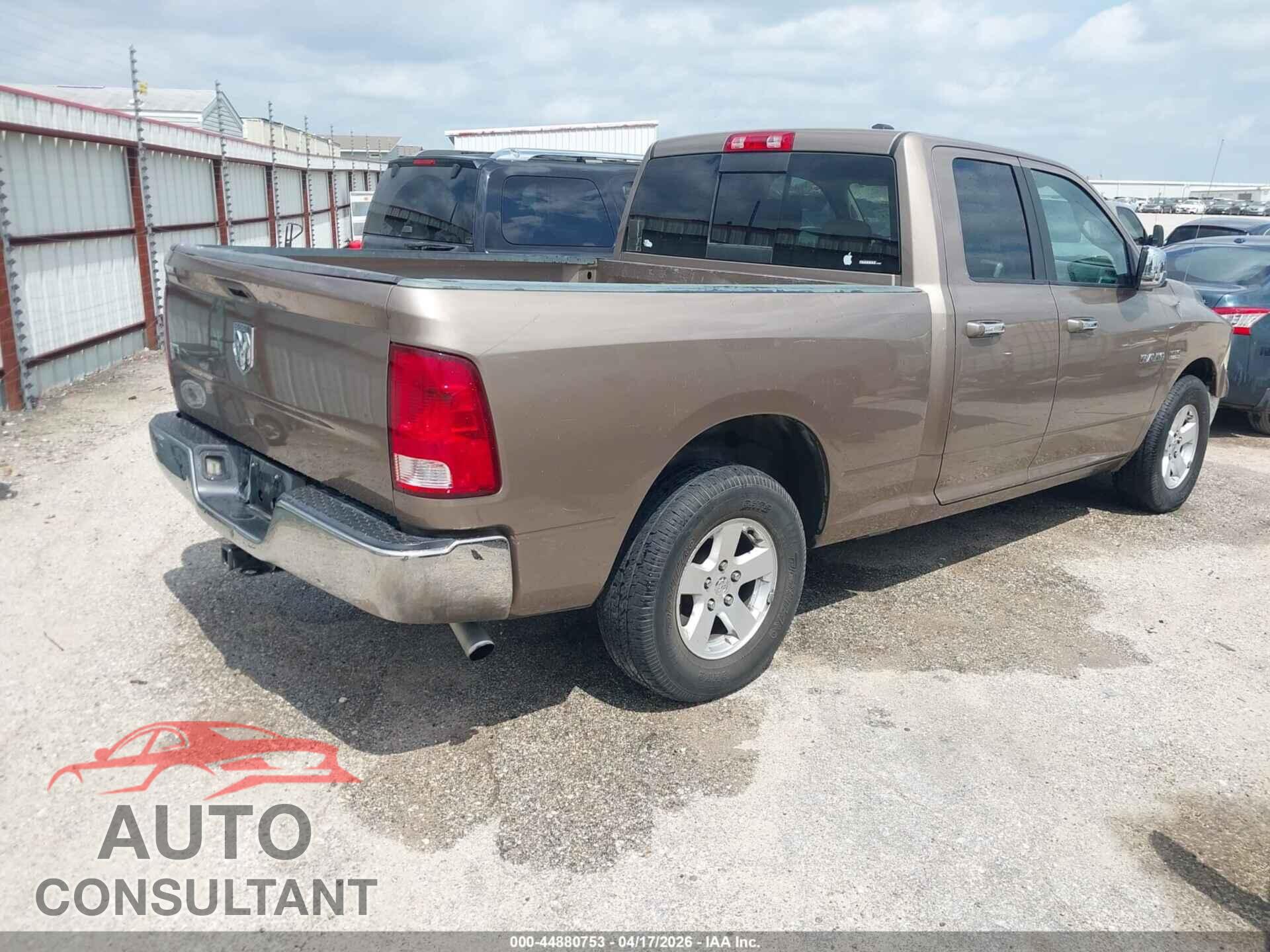 DODGE RAM 1500 2009 - 1D3HB18T29S772414