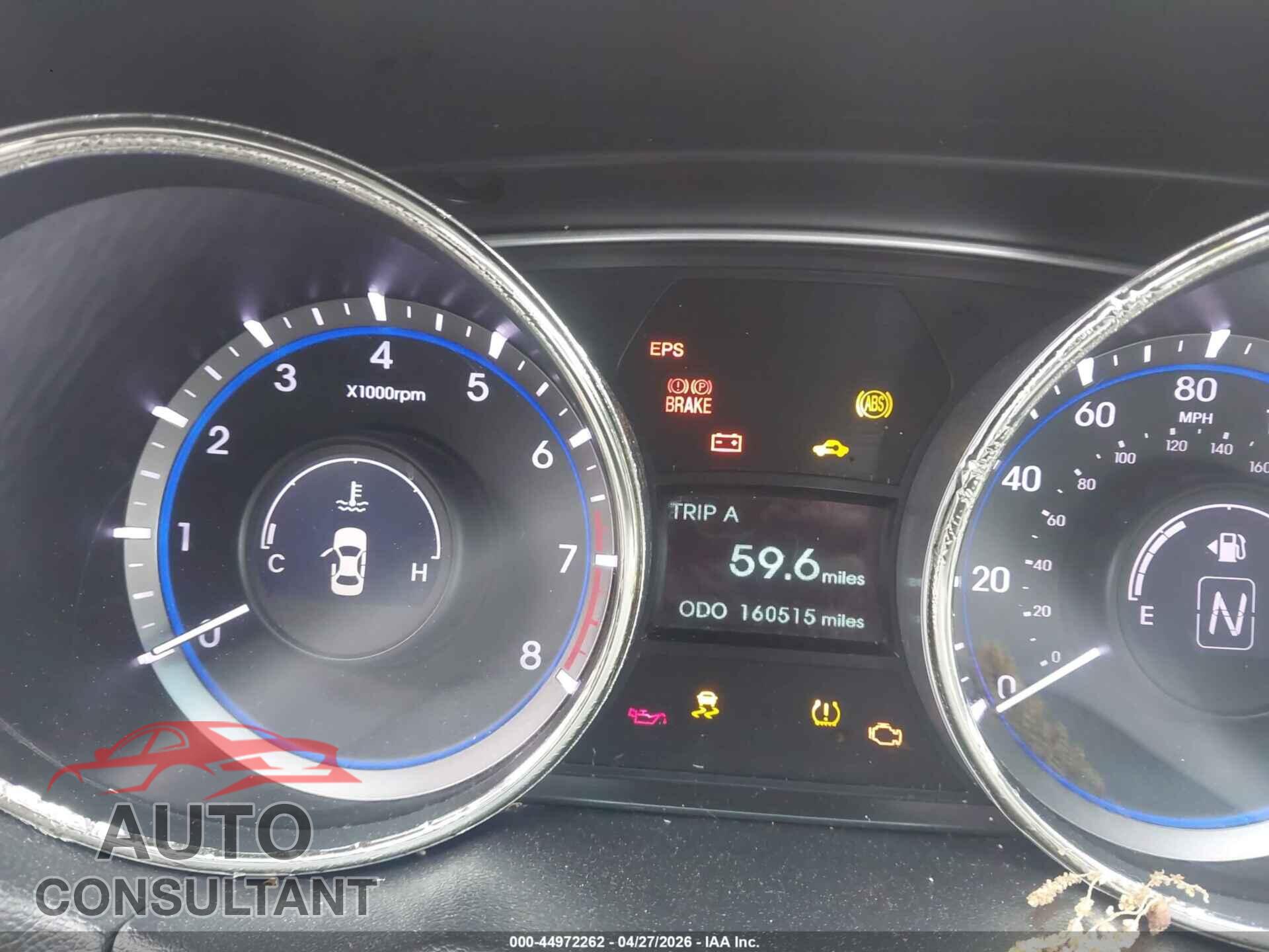 HYUNDAI SONATA 2011 - 5NPEC4AC6BH288092