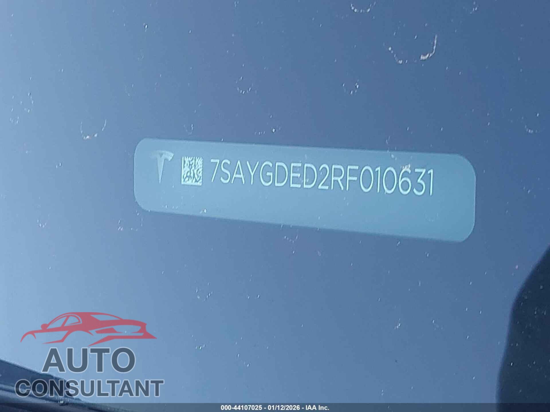 TESLA MODEL Y 2024 - 7SAYGDED2RF010631