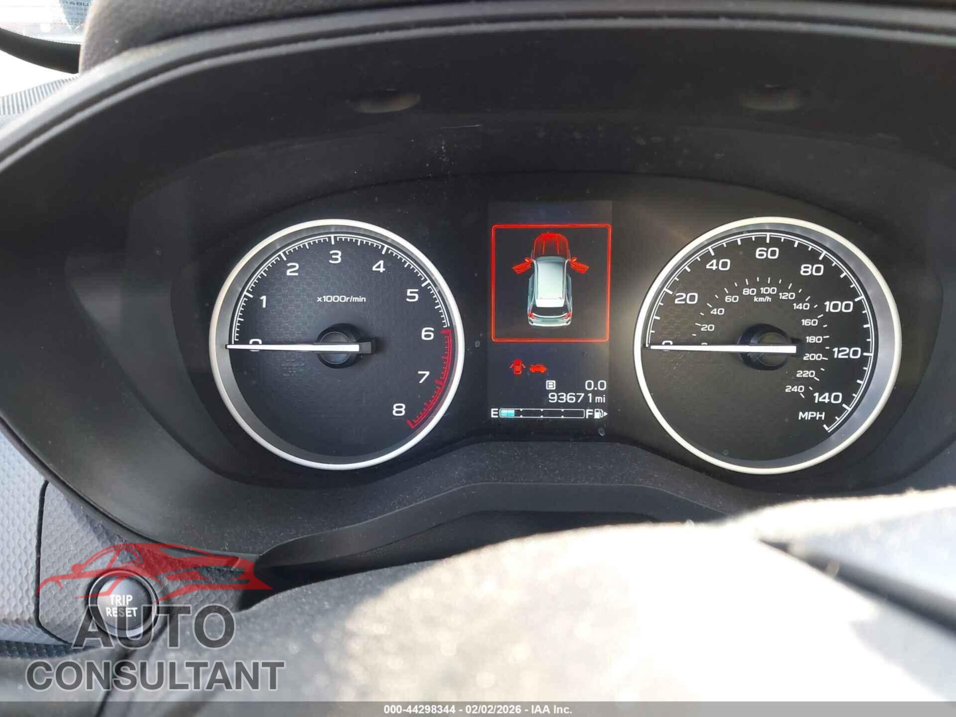 SUBARU FORESTER 2019 - JF2SKAEC7KH524585