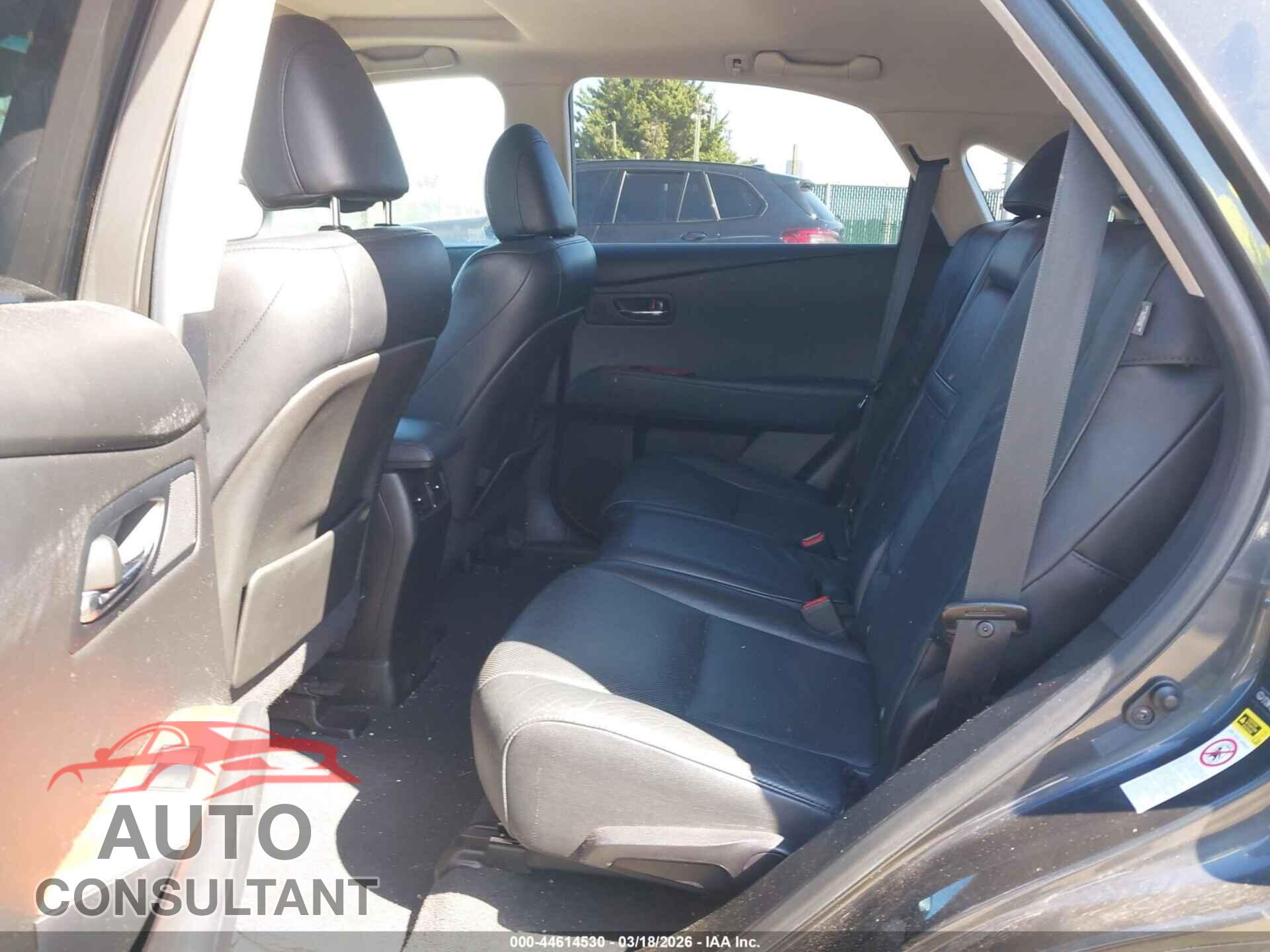 LEXUS RX 350 2011 - 2T2BK1BA0BC095730