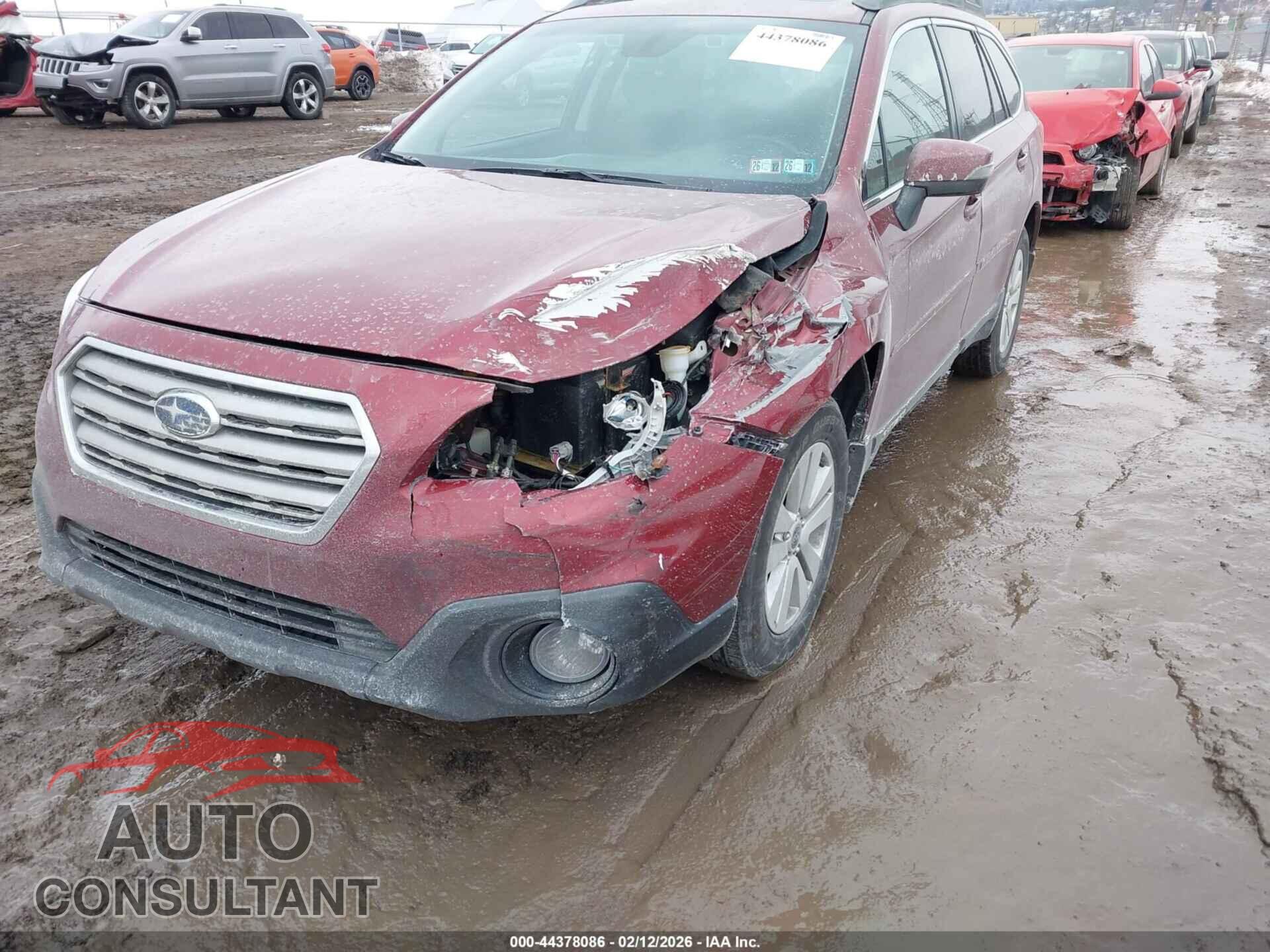 SUBARU OUTBACK 2017 - 4S4BSAHC9H3298853