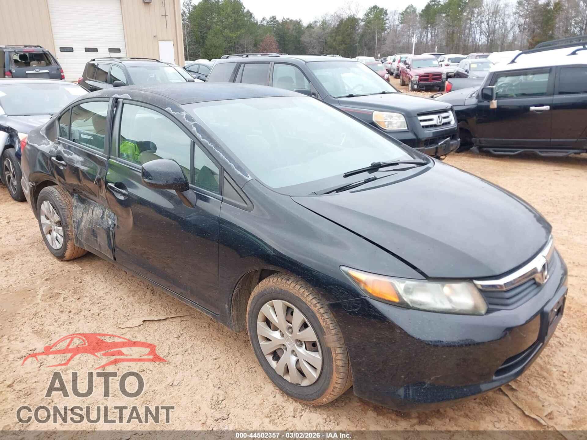 HONDA CIVIC 2012 - 2HGFB2F53CH592398