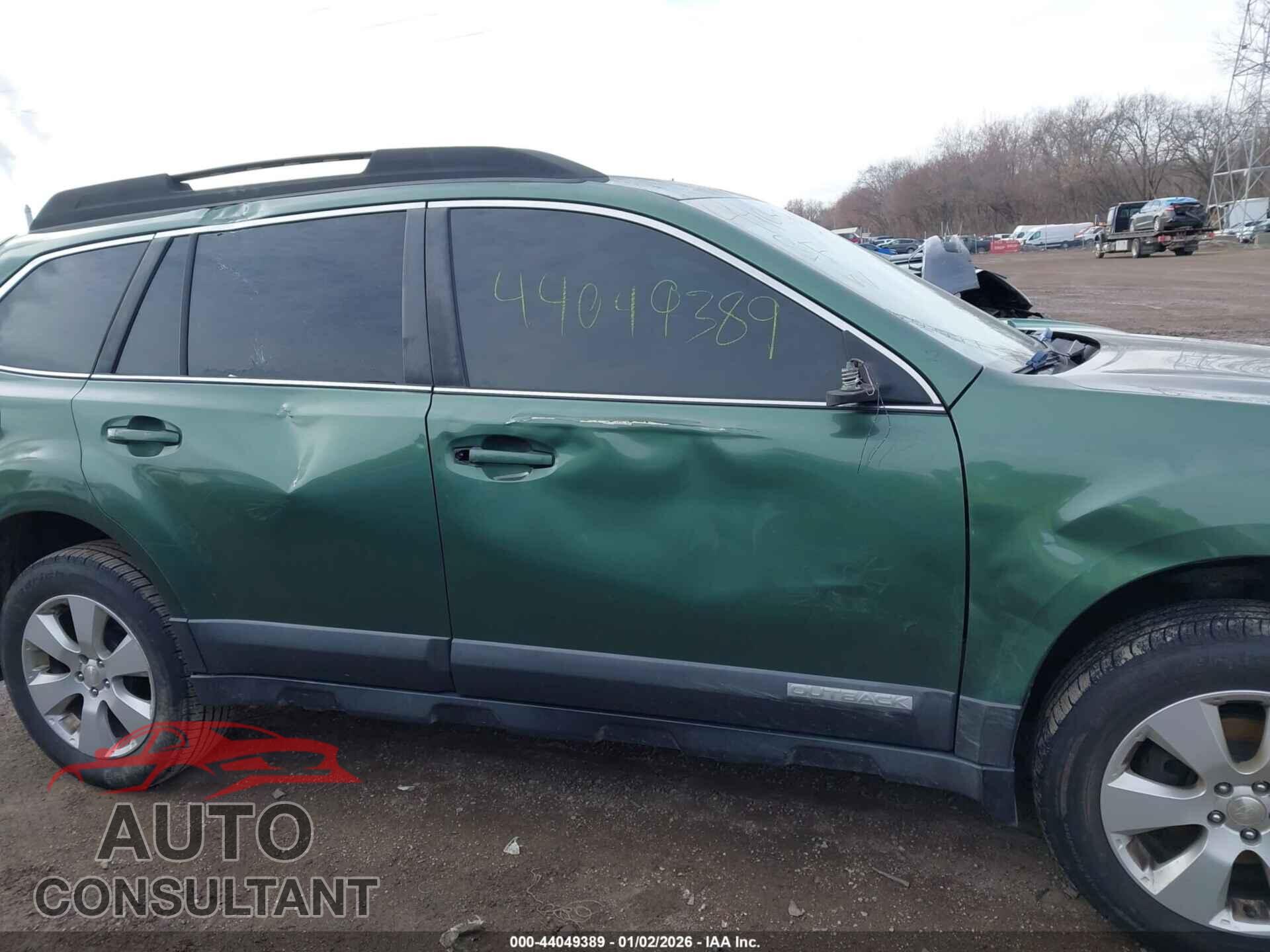 SUBARU OUTBACK 2011 - 4S4BRCCC4B3334230