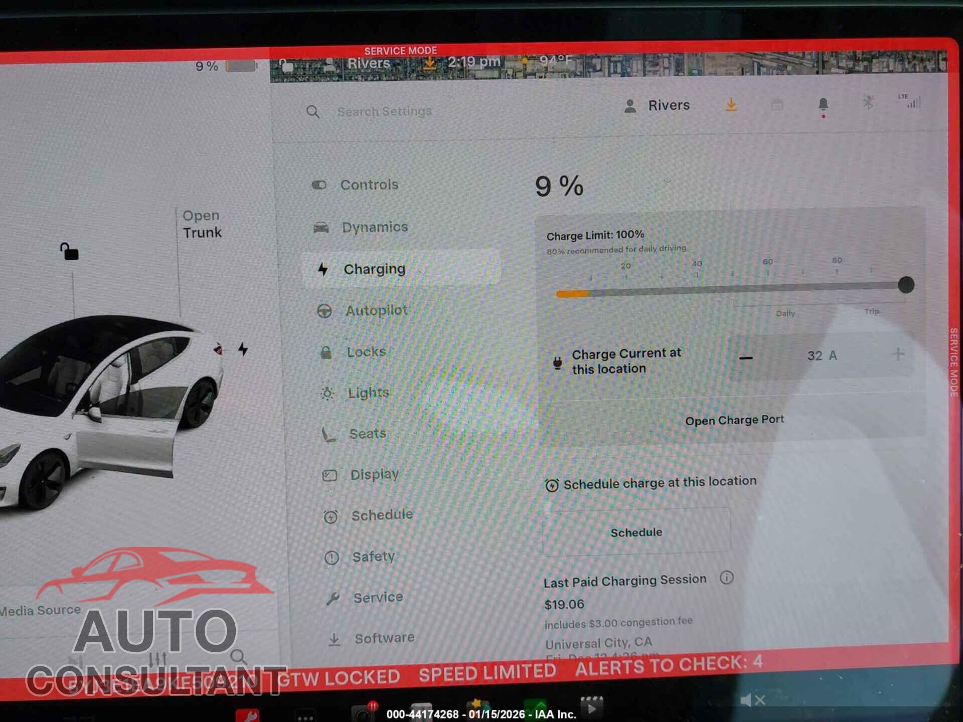 TESLA MODEL 3 2019 - 5YJ3E1EA9KF509210