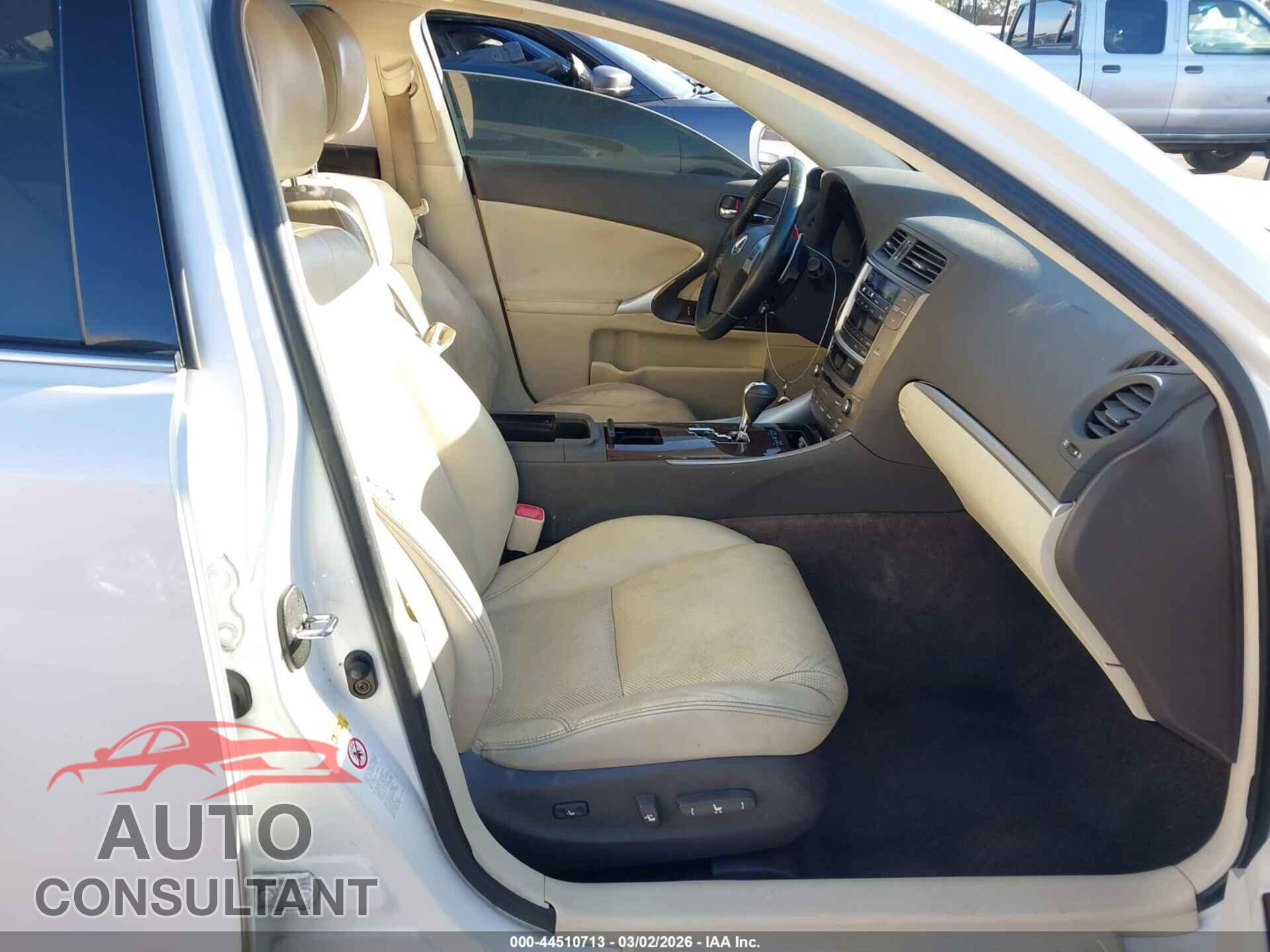 LEXUS IS 250 2011 - JTHBF5C22B5143697