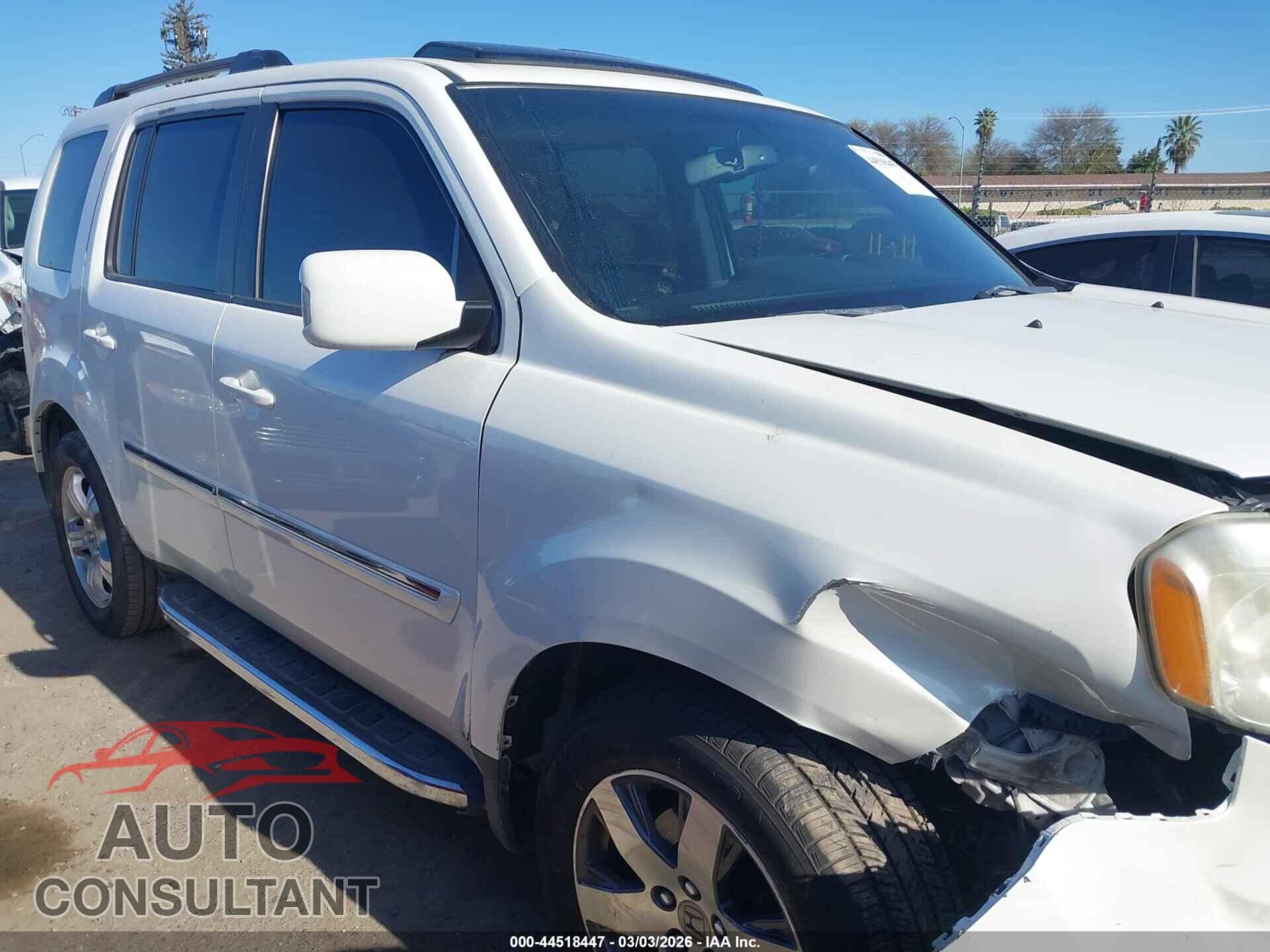 HONDA PILOT 2013 - 5FNYF3H96DB008522