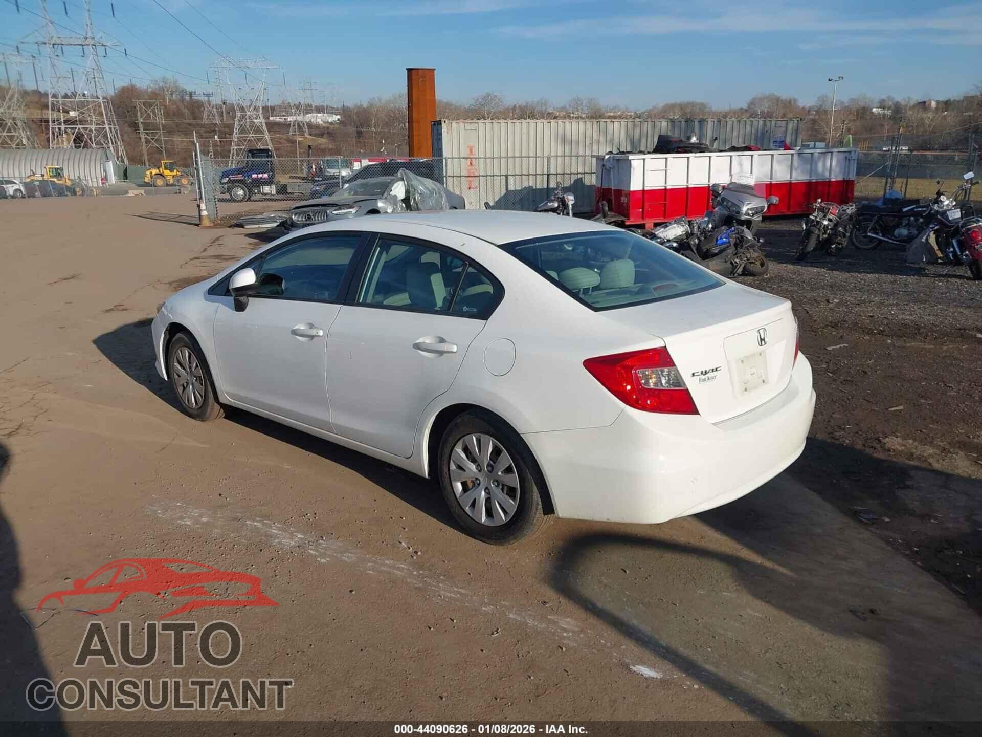 HONDA CIVIC 2012 - 19XFB2F58CE369610