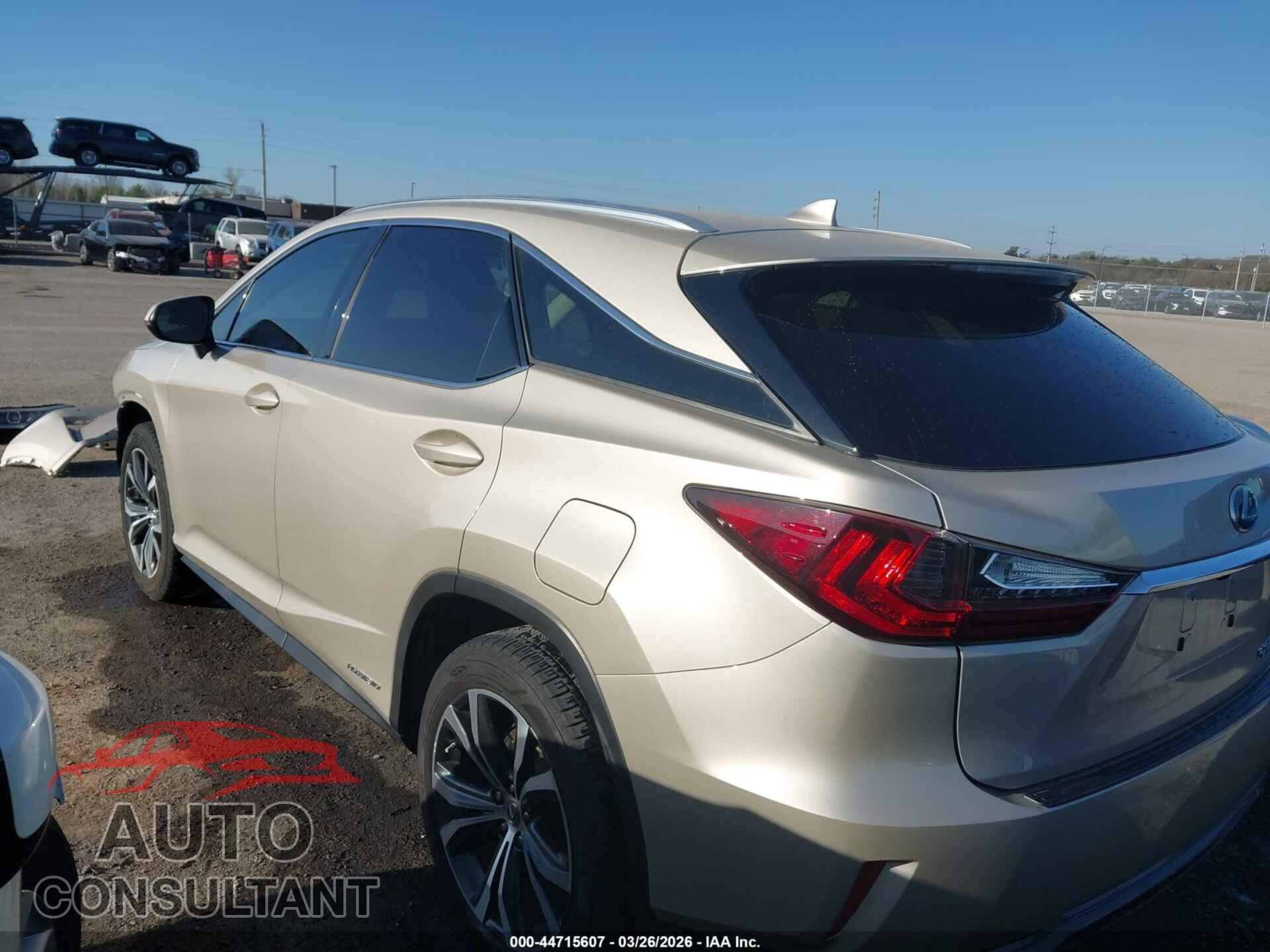 LEXUS RX 450H 2016 - 2T2BGMCA8GC007760