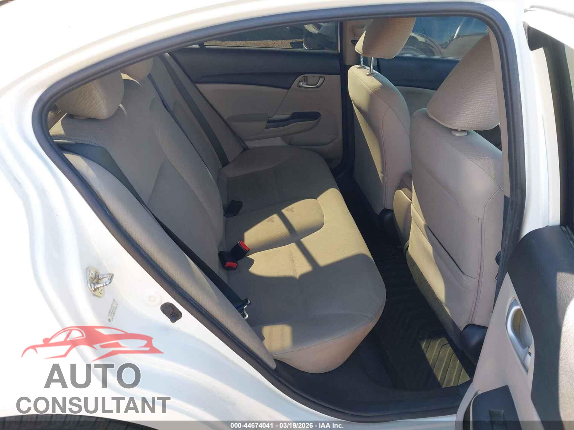 HONDA CIVIC 2013 - 2HGFB2F50DH506384