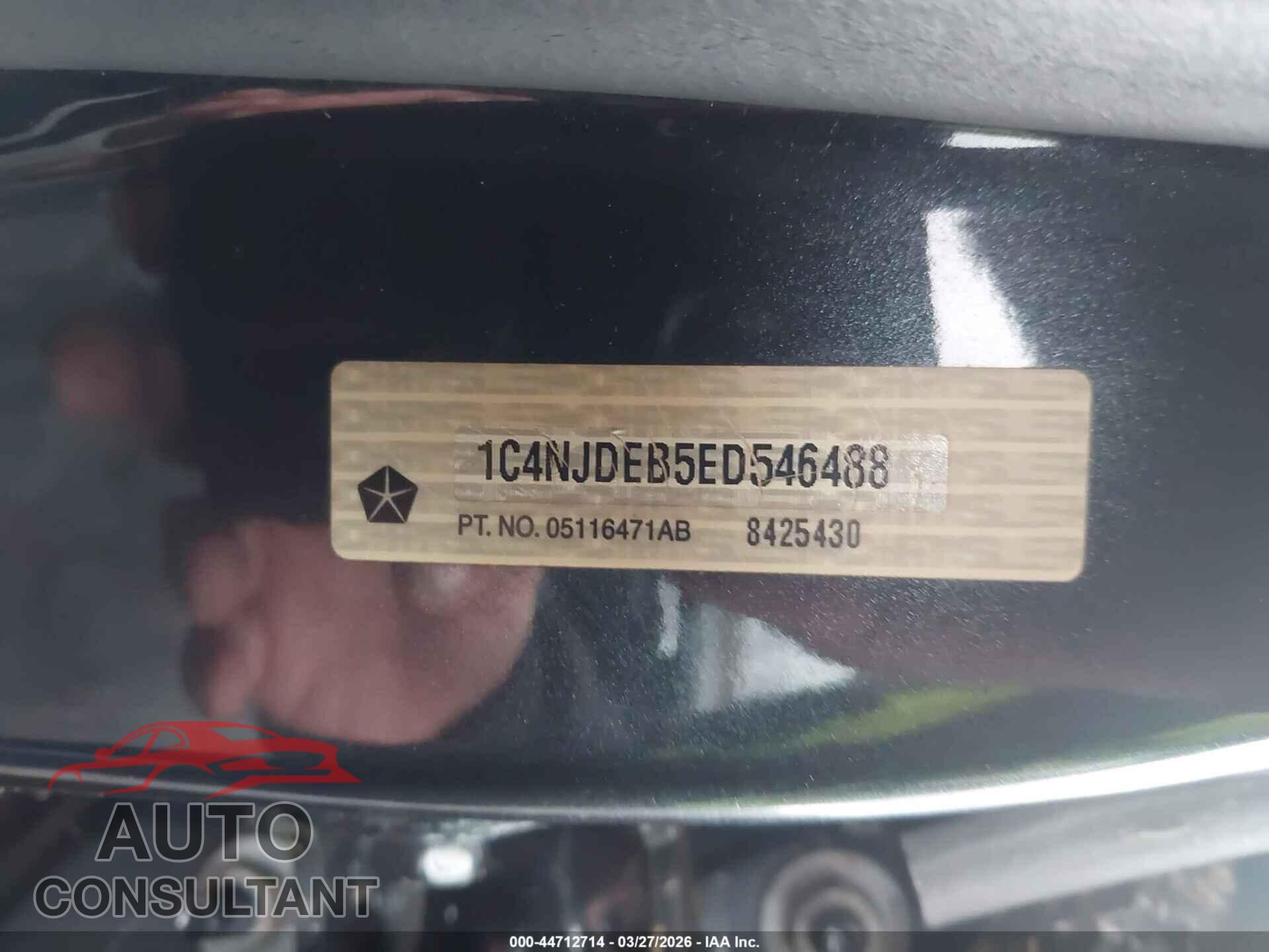 JEEP COMPASS 2014 - 1C4NJDEB5ED546488