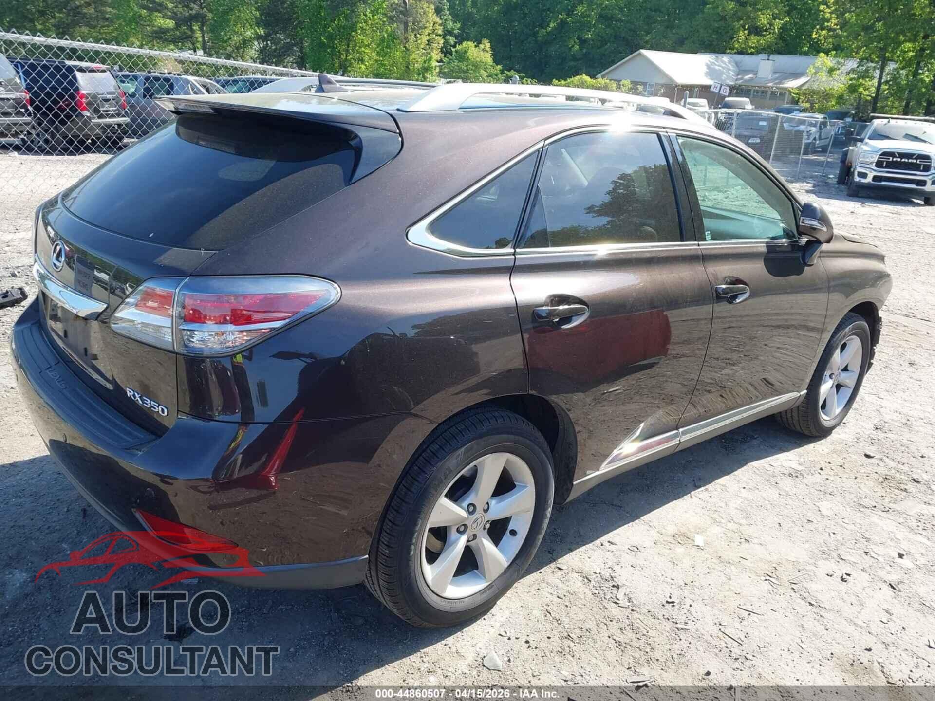 LEXUS RX 350 2013 - 2T2BK1BA9DC191214