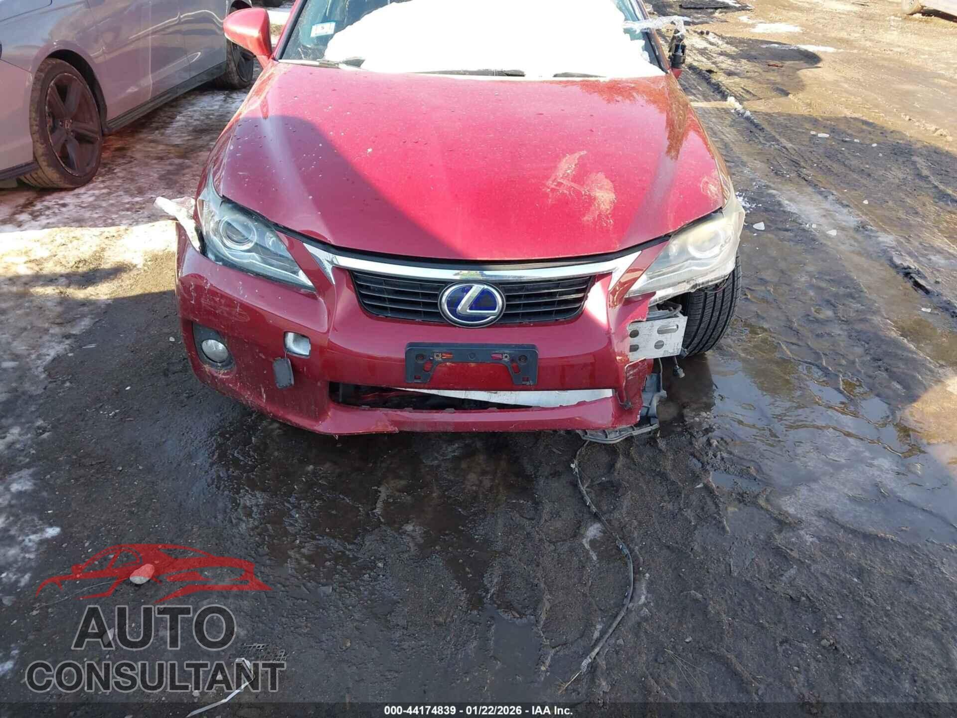 LEXUS CT 200H 2012 - JTHKD5BH3C2120220