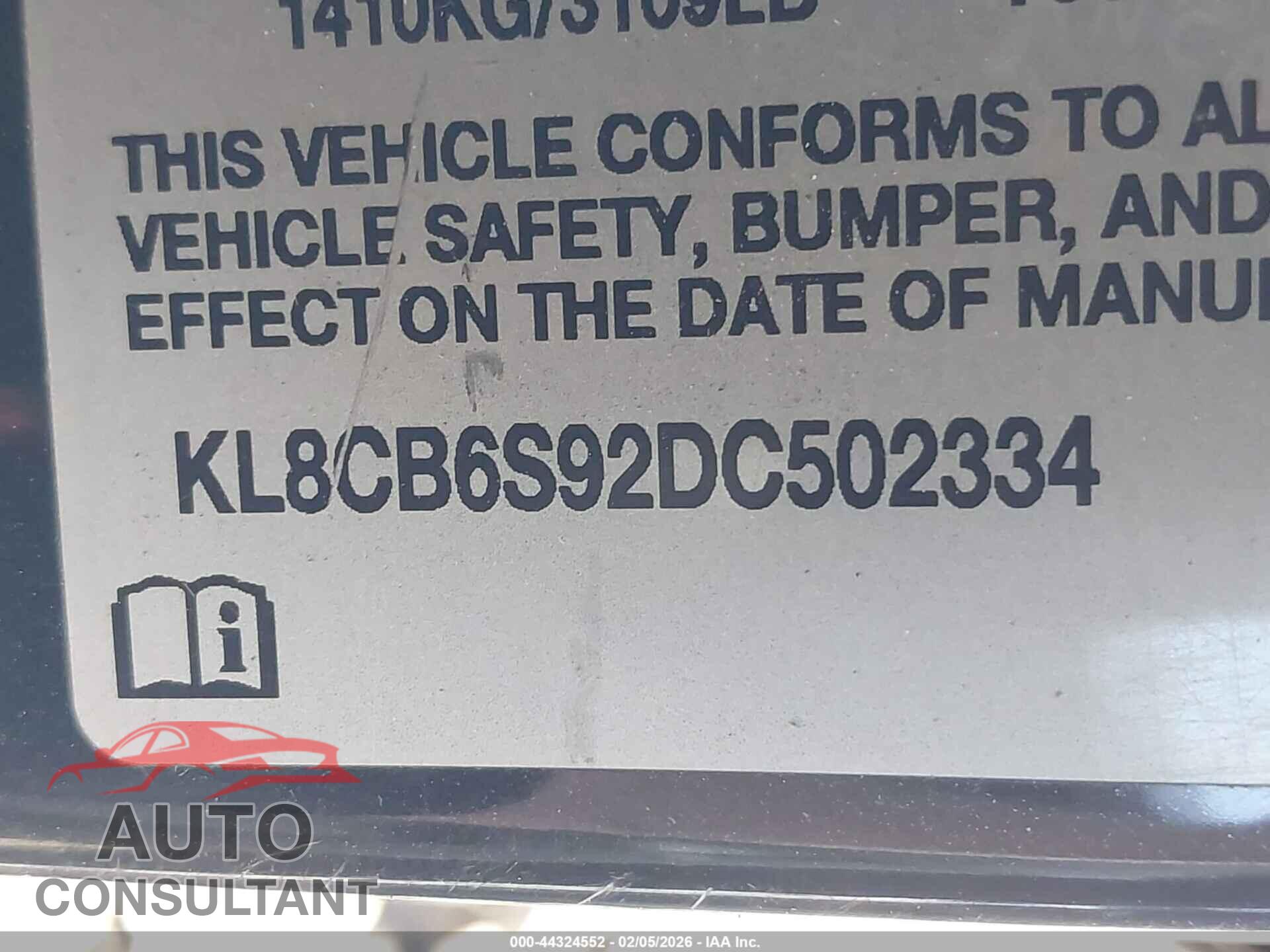 CHEVROLET SPARK 2013 - KL8CB6S92DC502334