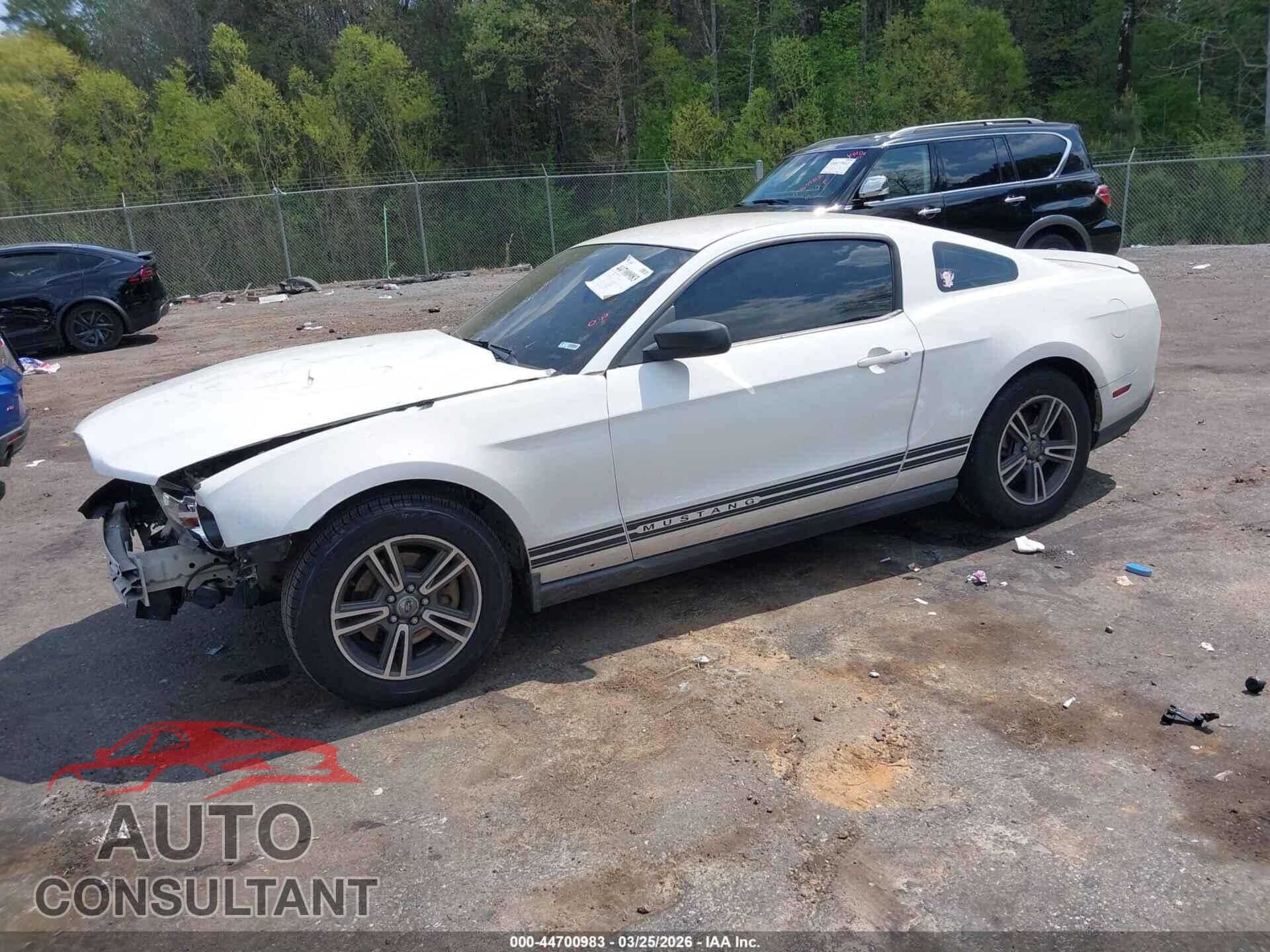 FORD MUSTANG 2012 - 1ZVBP8AM6C5207775