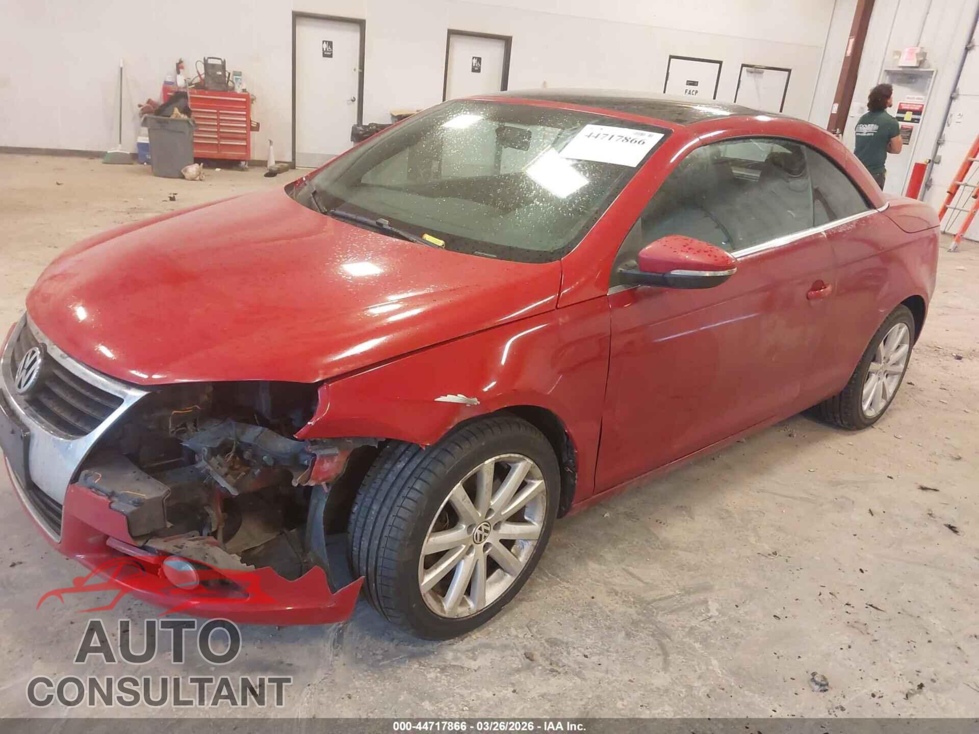 VOLKSWAGEN EOS 2010 - WVWAA7AH6AV022829