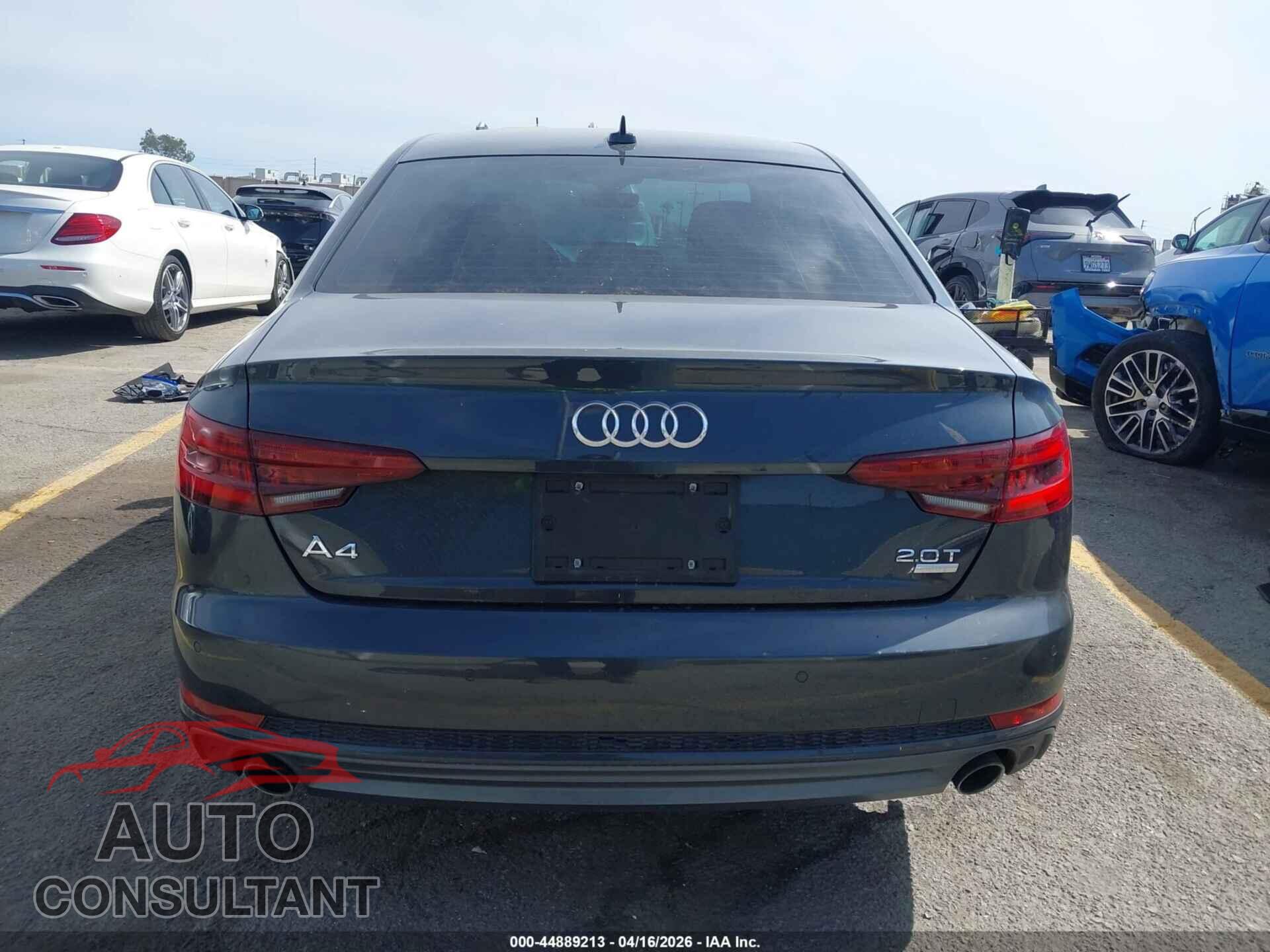 AUDI A4 2018 - WAULMAF46JA109413