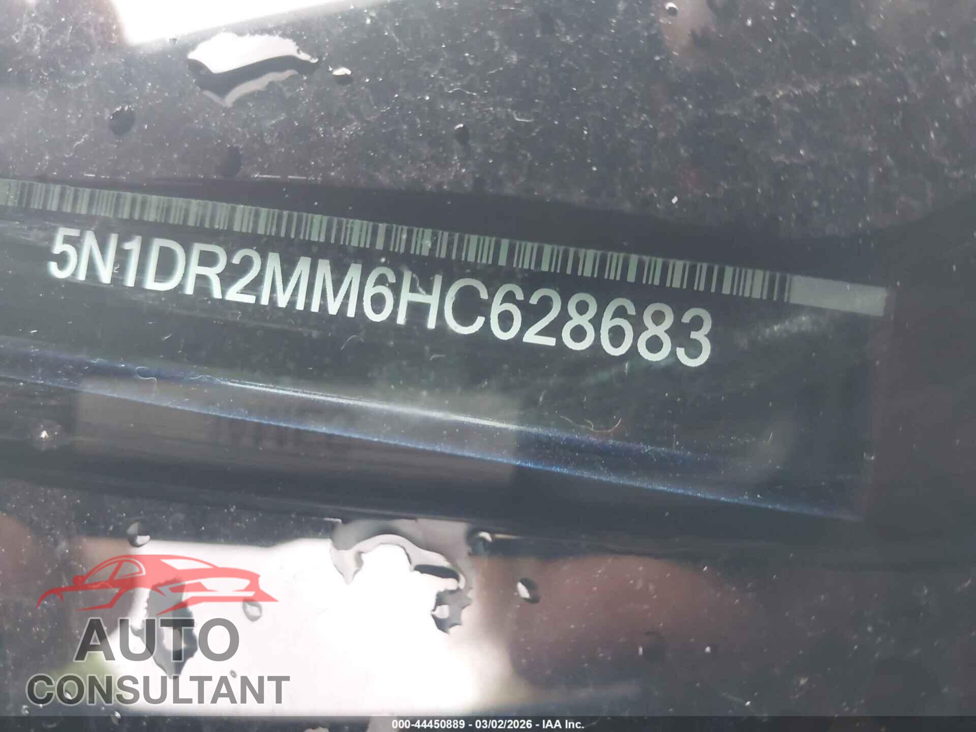 NISSAN PATHFINDER 2017 - 5N1DR2MM6HC628683