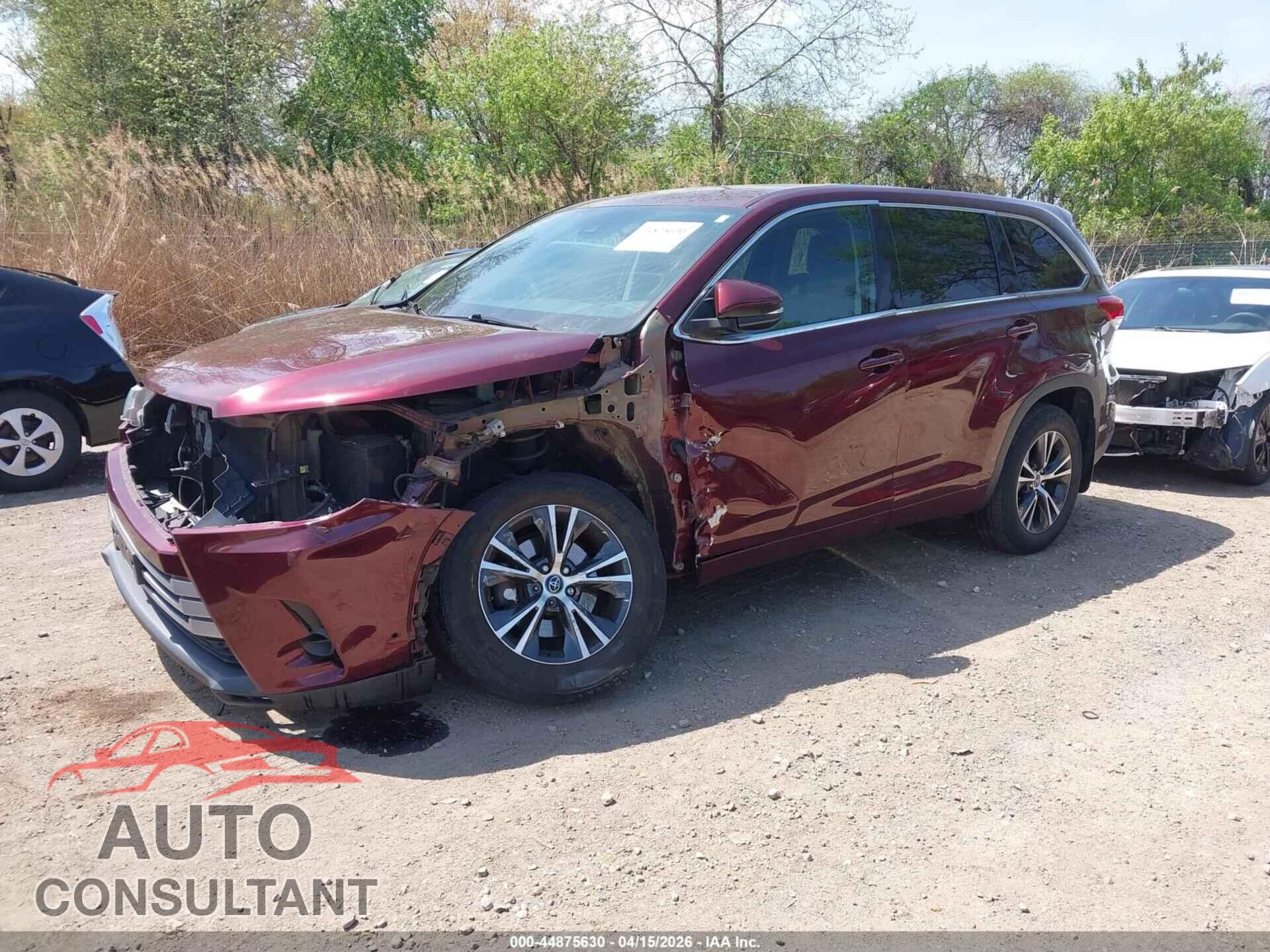 TOYOTA HIGHLANDER 2017 - 5TDBZRFH5HS464653