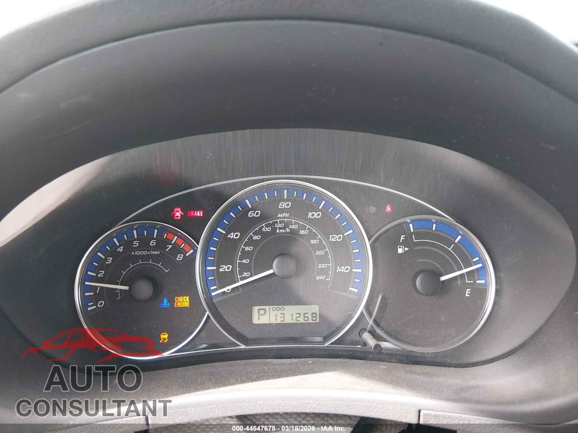 SUBARU FORESTER 2013 - JF2SHAEC2DH417607