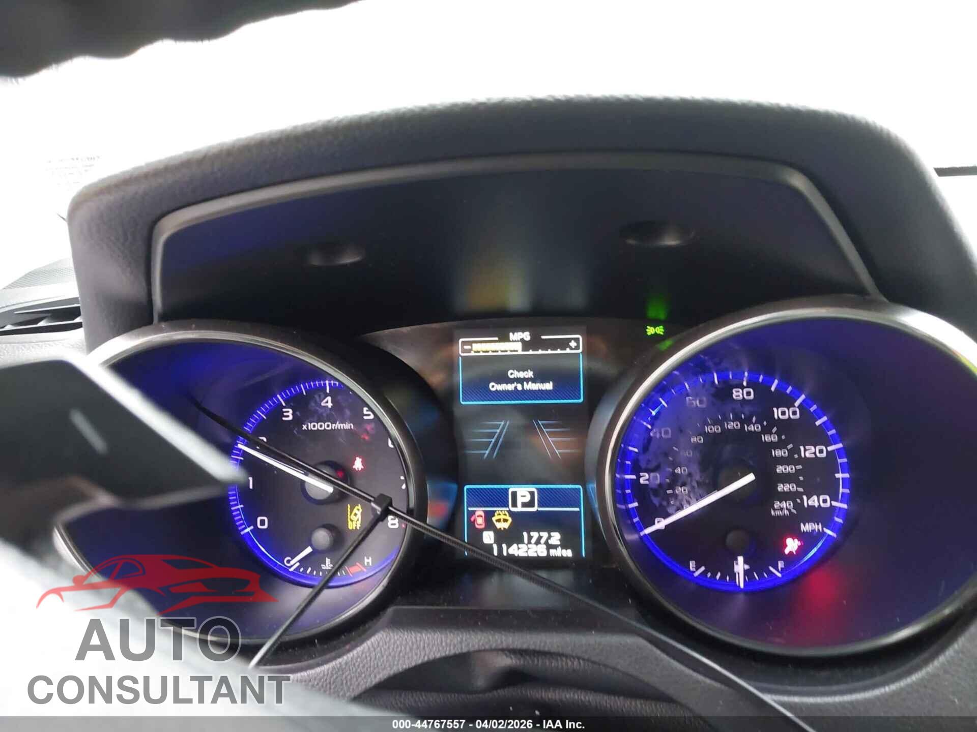 SUBARU OUTBACK 2017 - 4S4BSAFC4H3273331