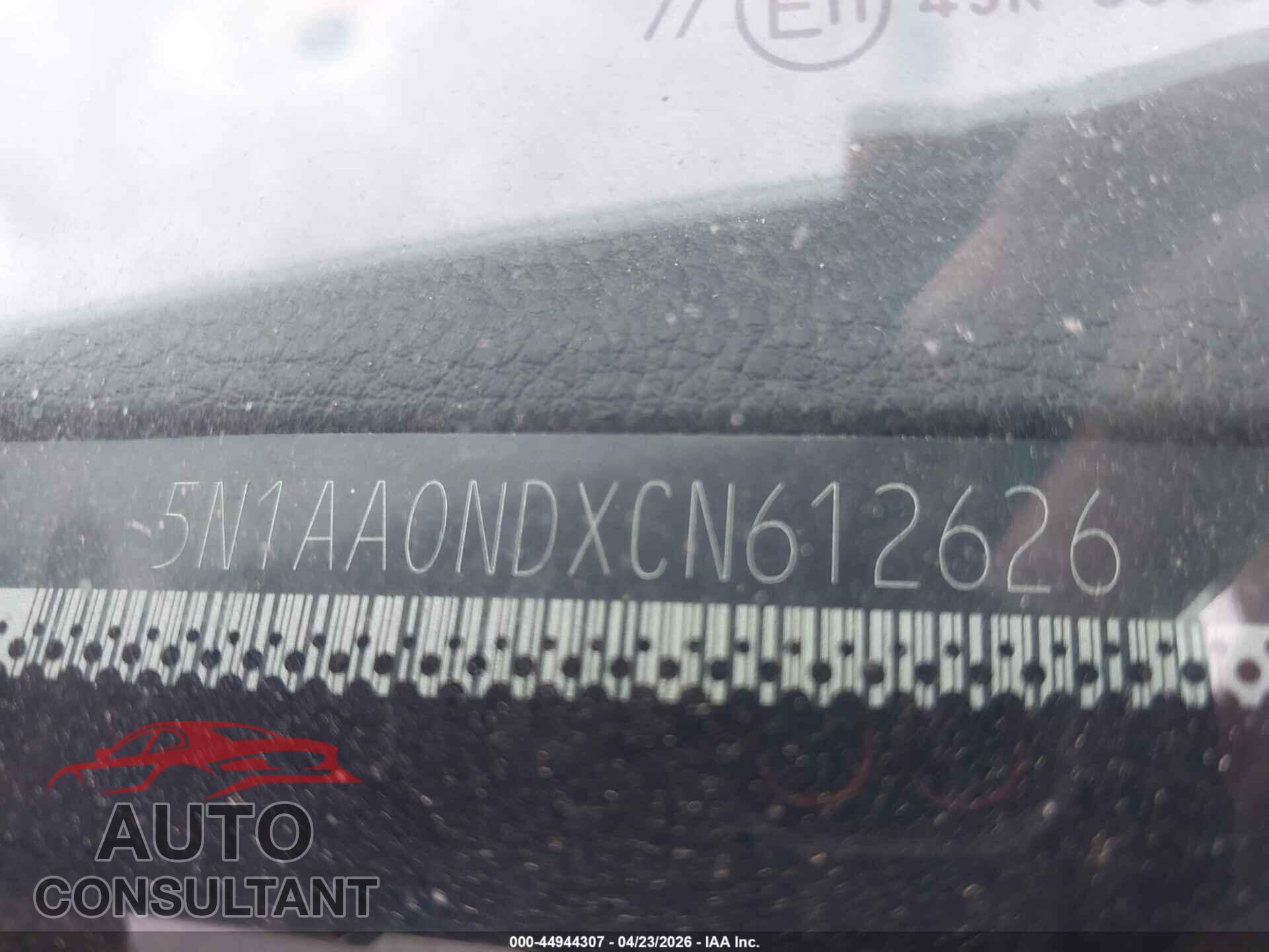 NISSAN ARMADA 2012 - 5N1AA0NDXCN612626