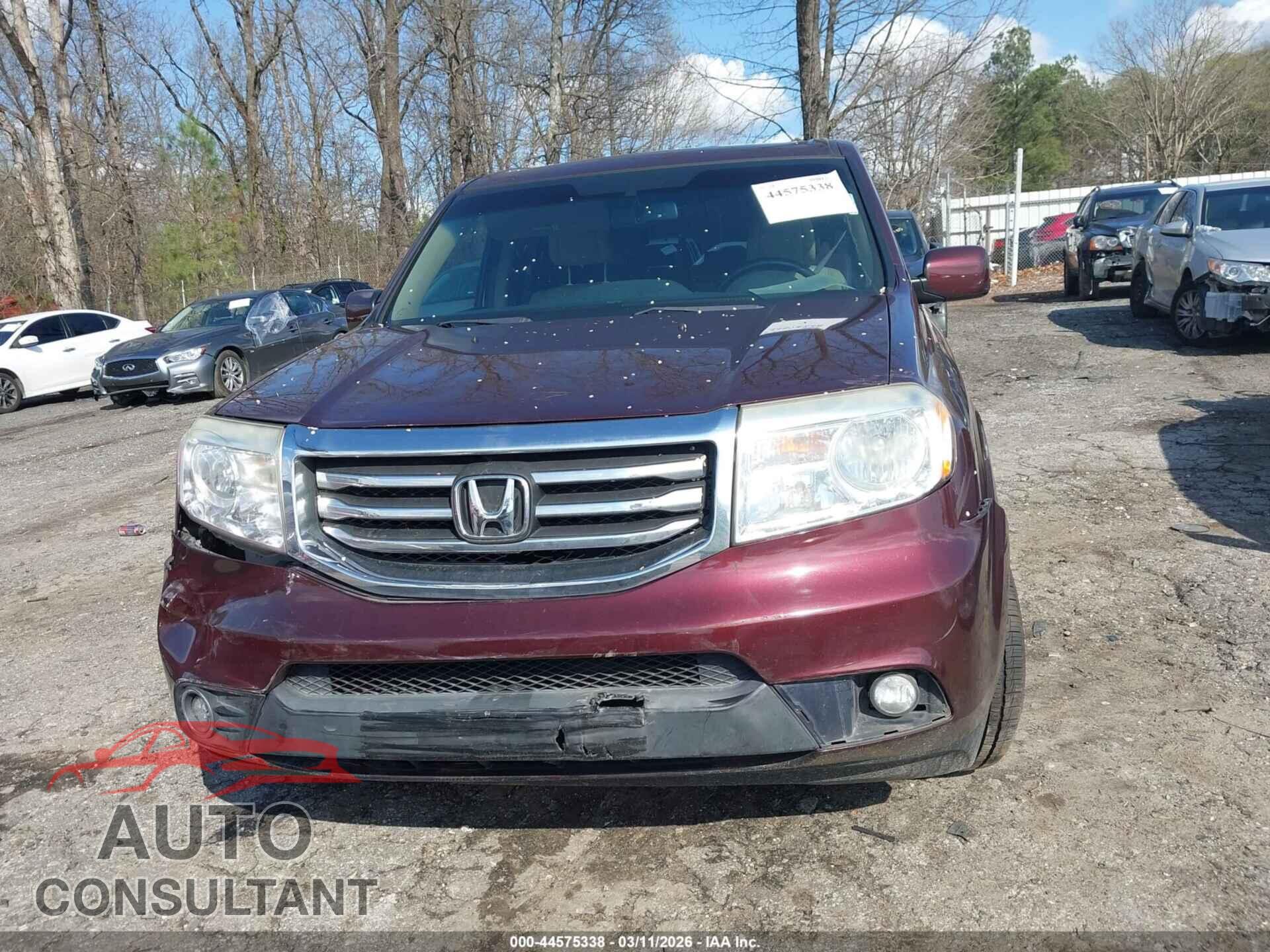 HONDA PILOT 2012 - 5FNYF3H57CB022005