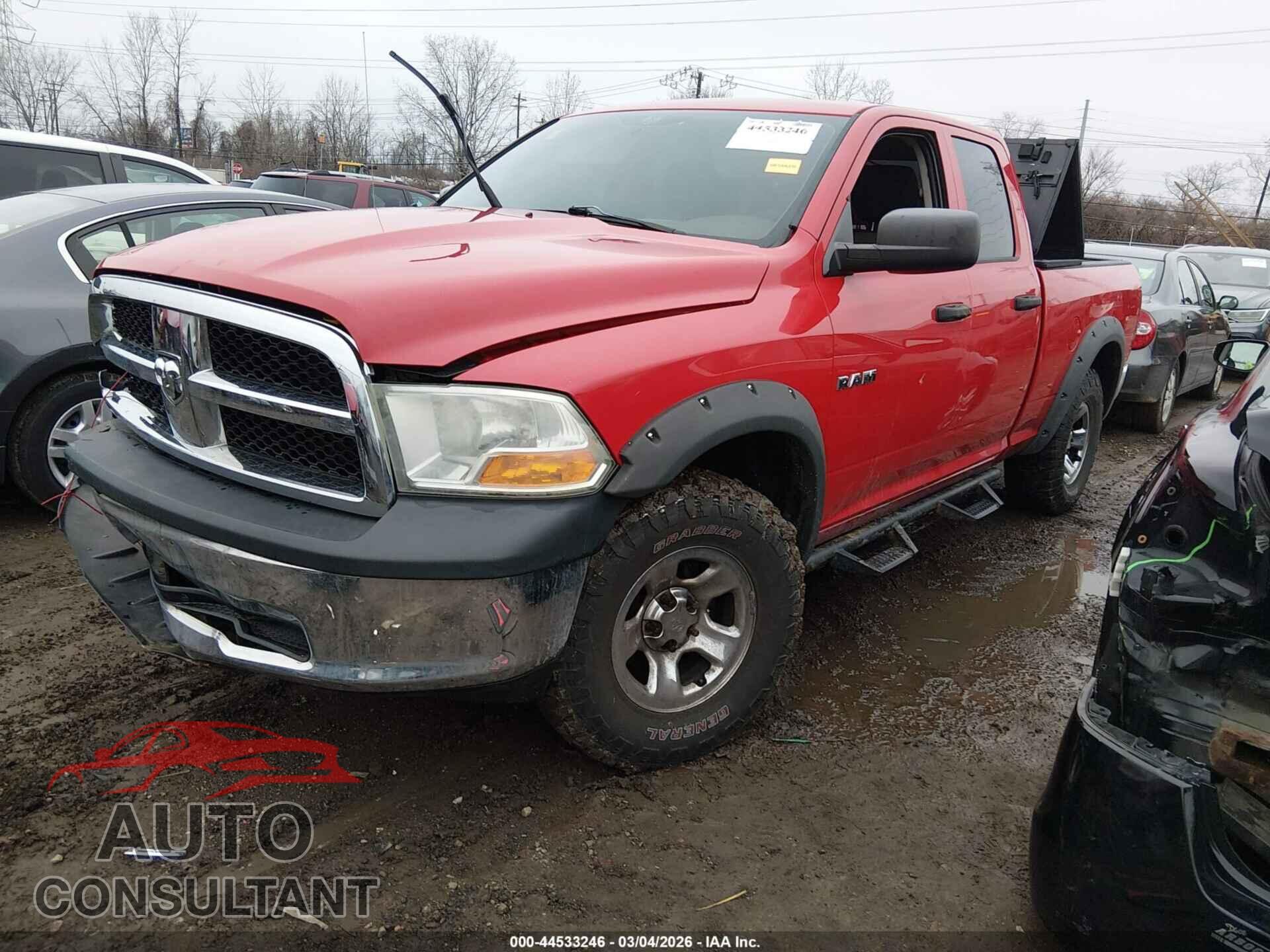 DODGE RAM 1500 2010 - 1D7RV1GP7AS232012