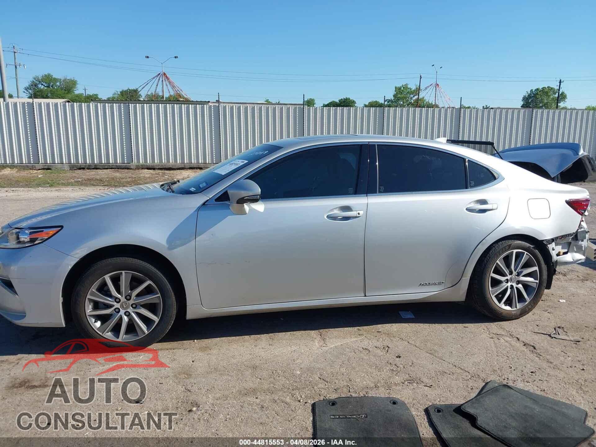 LEXUS ES 300H 2018 - JTHBW1GG2J2185902