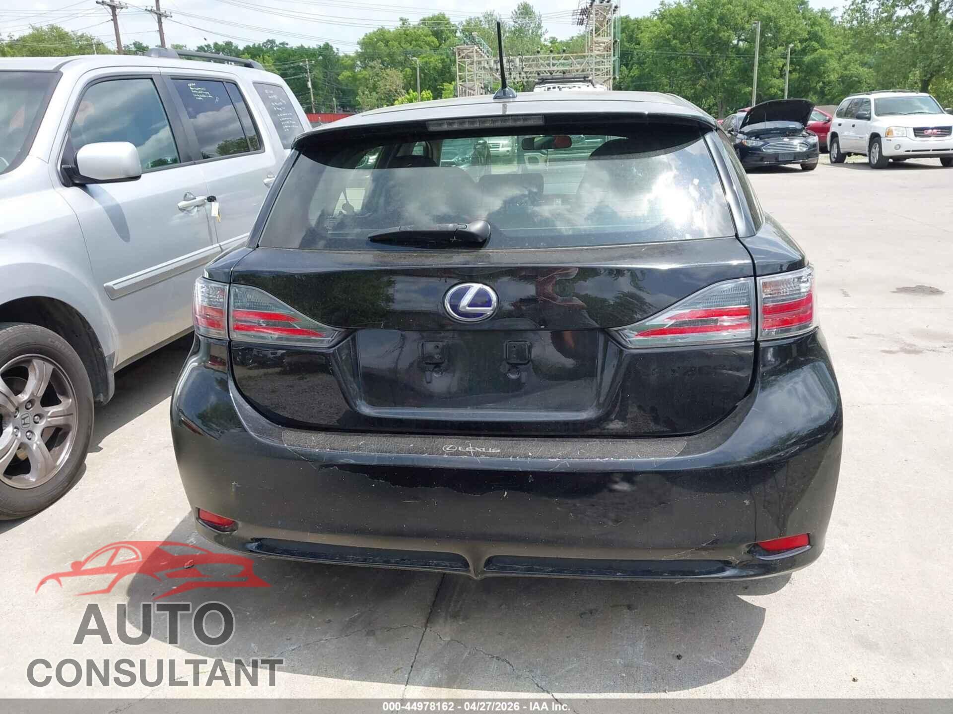LEXUS CT 2013 - JTHKD5BH0D2168548