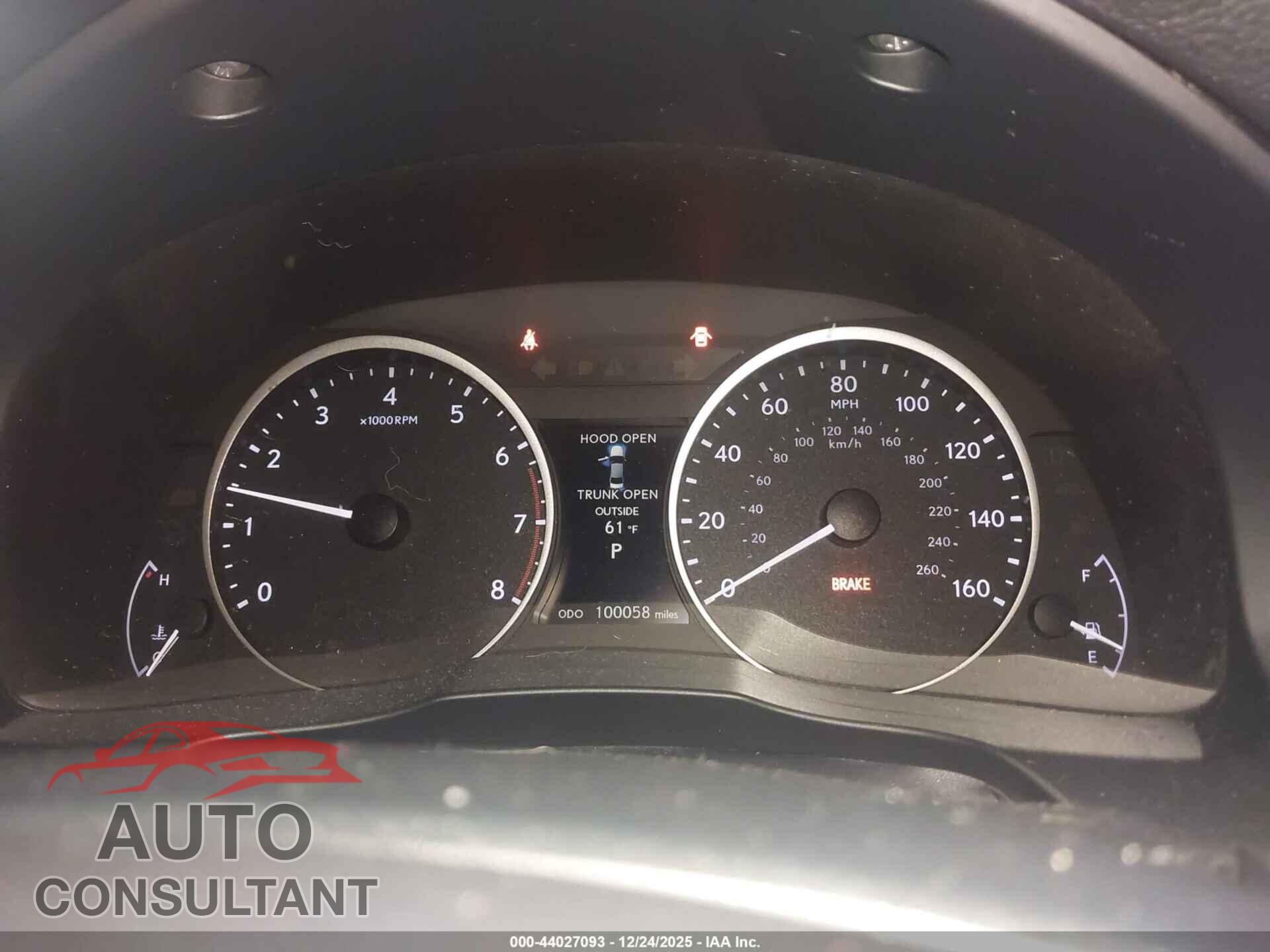 LEXUS ES 350 2013 - JTHBK1GG4D2014780