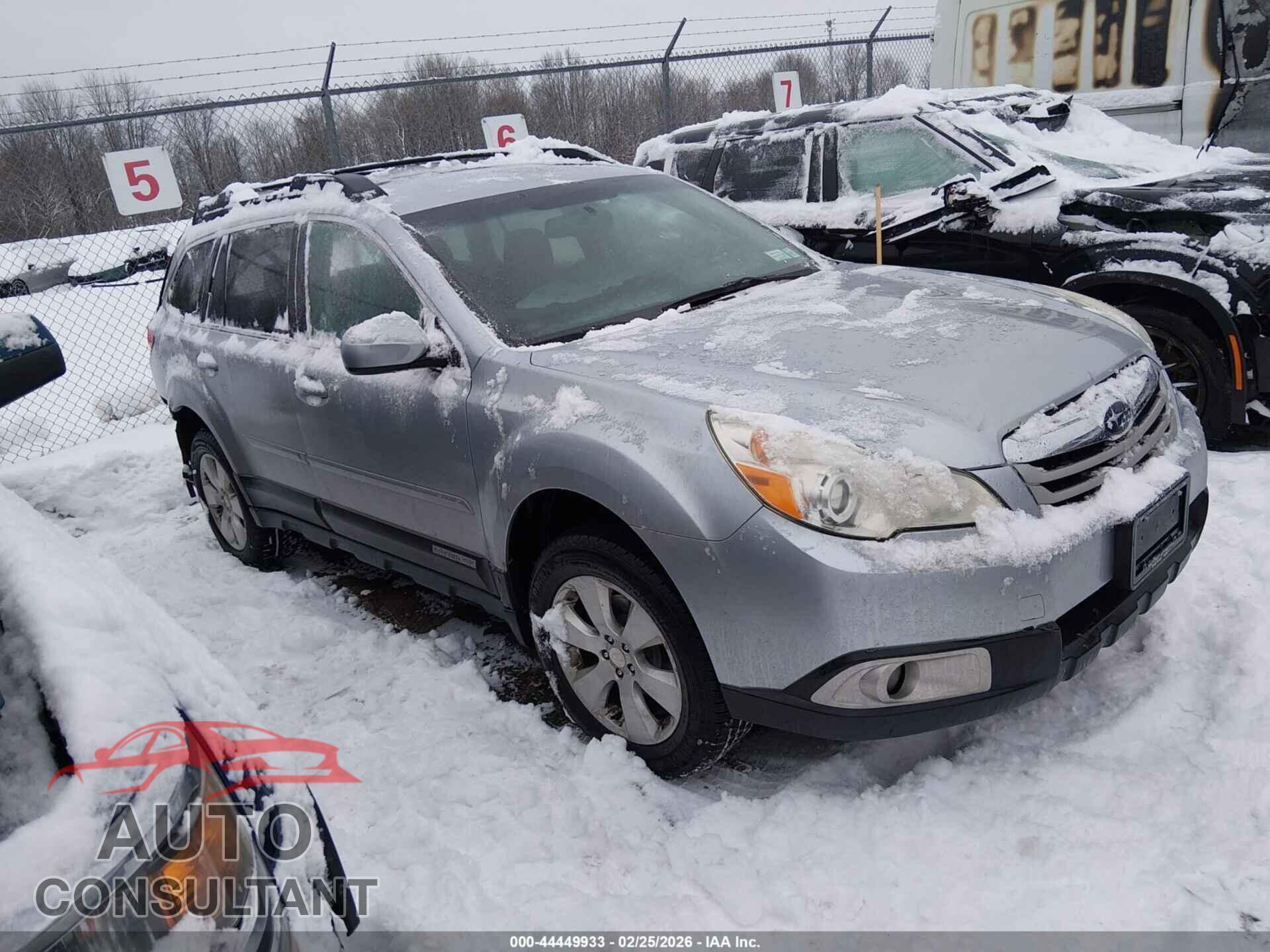 SUBARU OUTBACK 2012 - 4S4BRBCC3C3278275