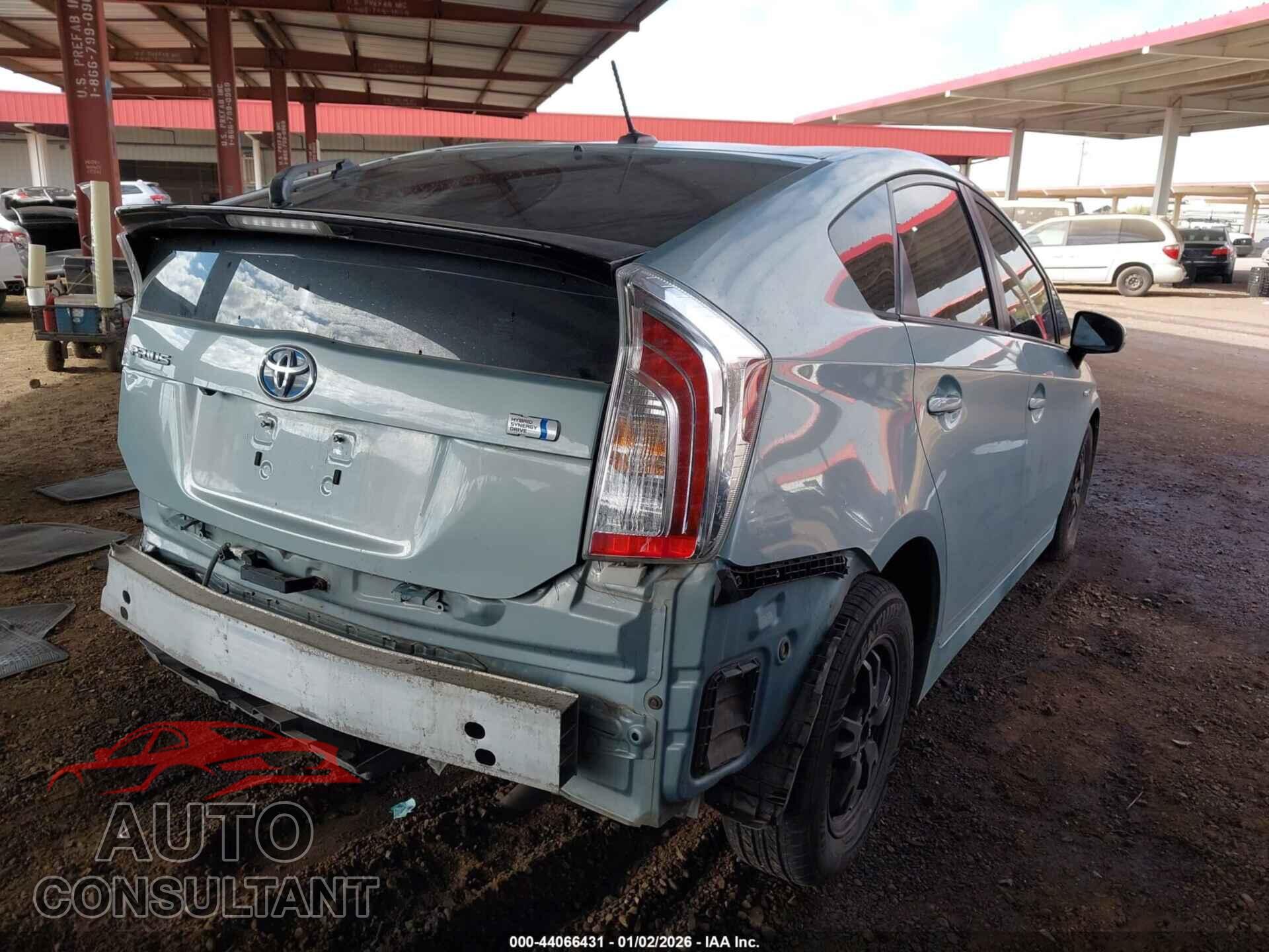 TOYOTA PRIUS 2012 - JTDKN3DU4C1608000
