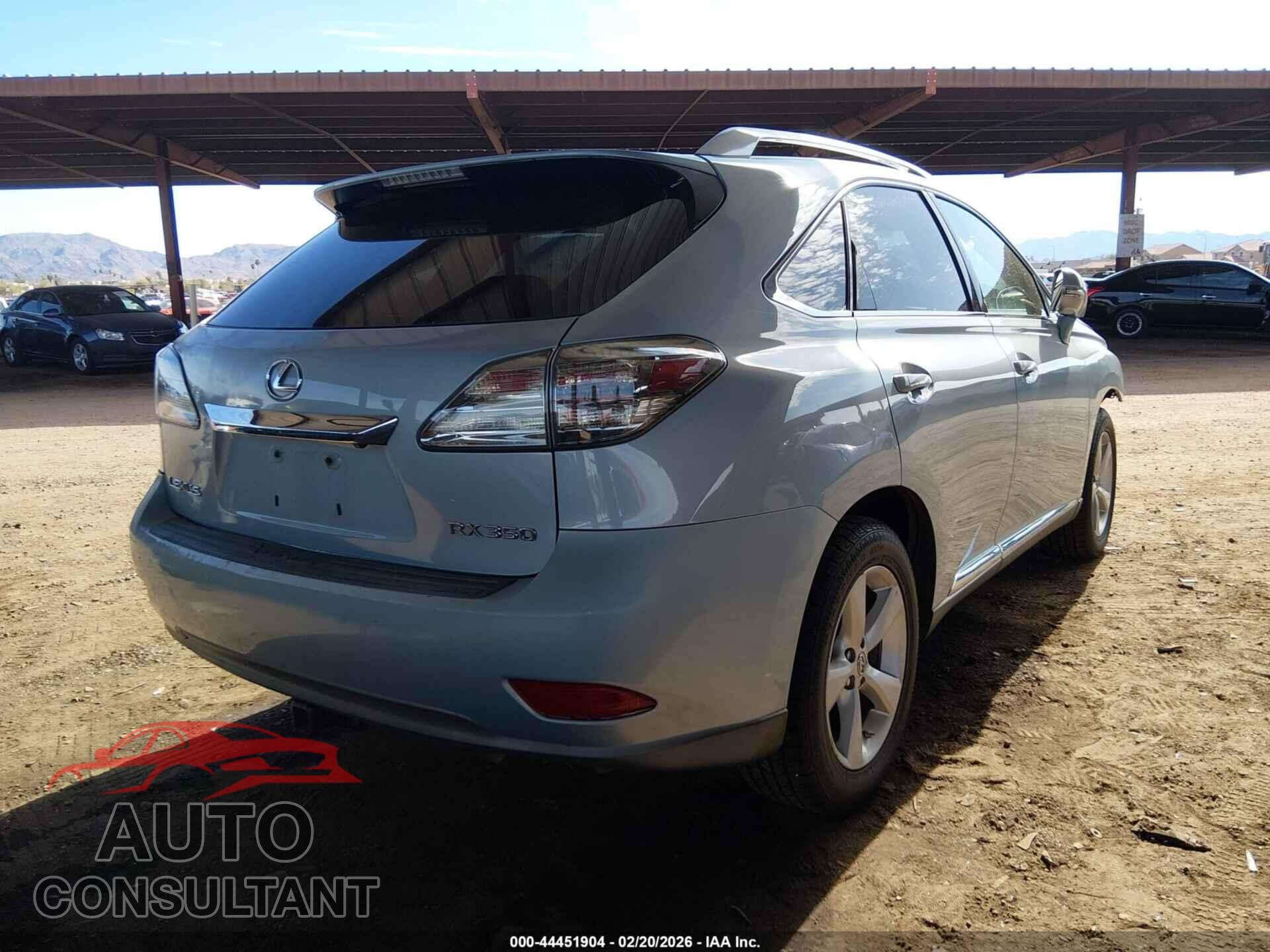LEXUS RX 350 2010 - 2T2ZK1BA3AC001966