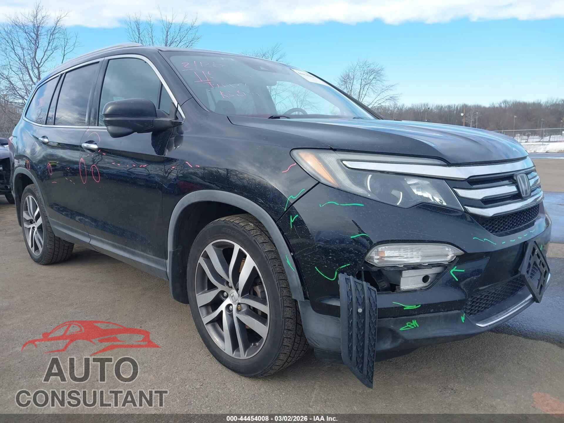 HONDA PILOT 2016 - 5FNYF6H93GB071017