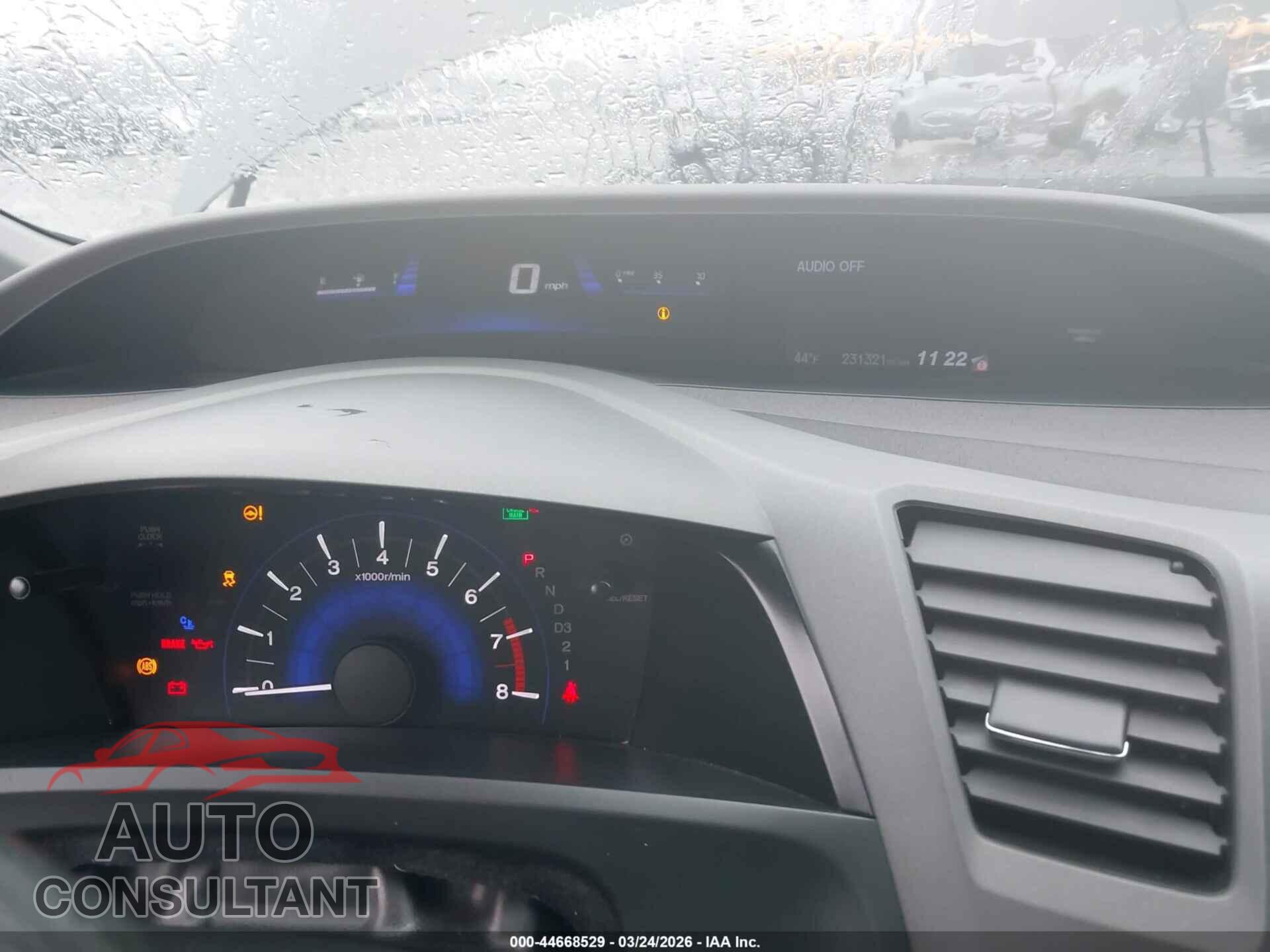 HONDA CIVIC 2012 - 2HGFB2F89CH526397