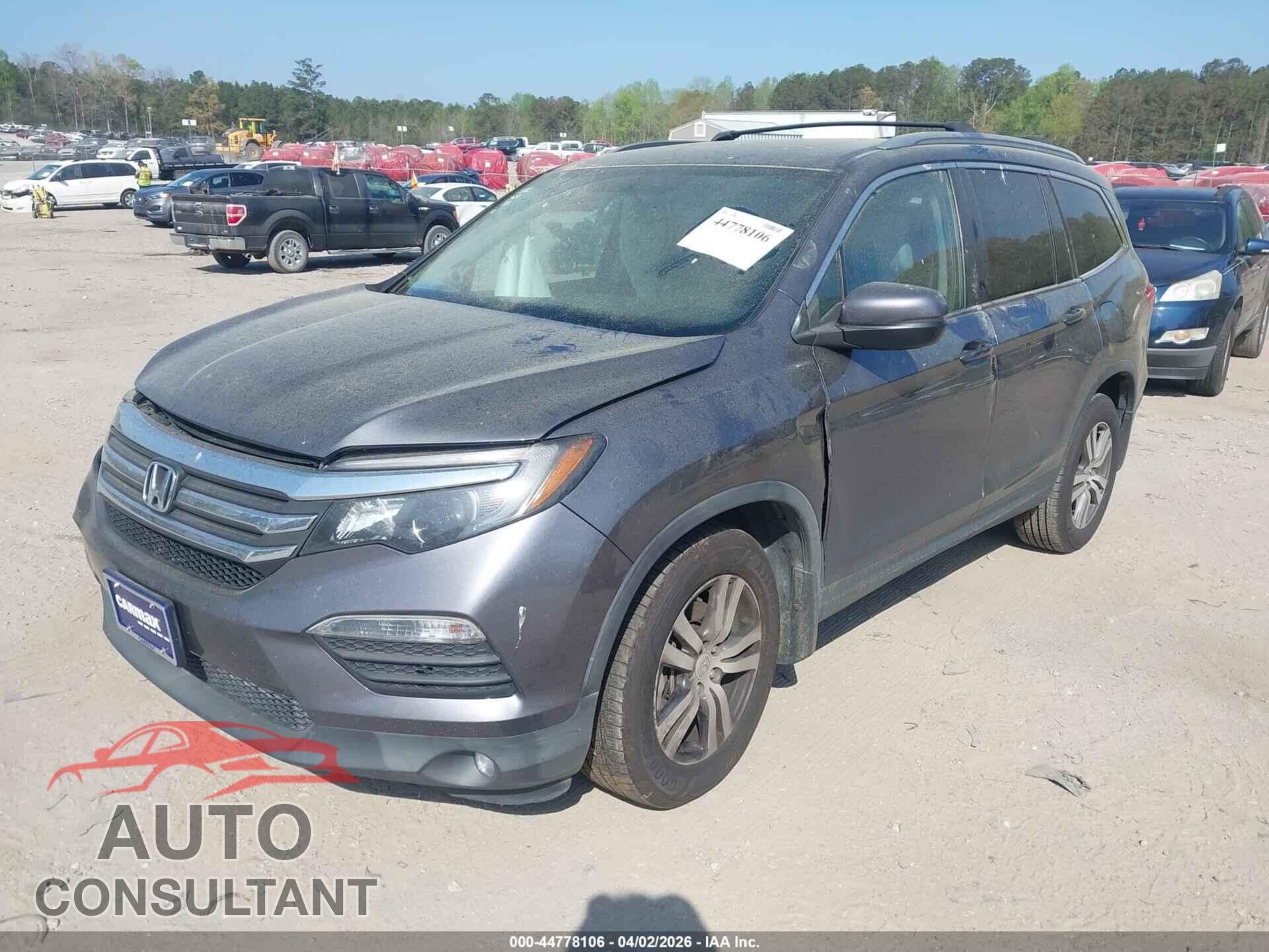 HONDA PILOT 2016 - 5FNYF5H54GB057232