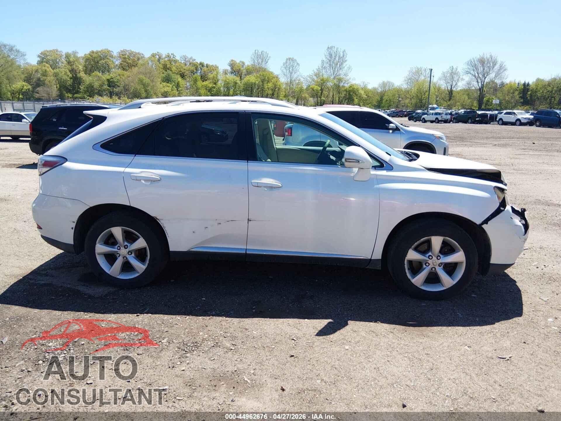 LEXUS RX 350 2011 - 2T2BK1BA7BC087155