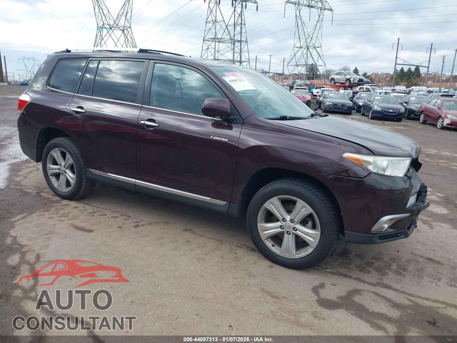 TOYOTA HIGHLANDER 2012 - 5TDDK3EH4CS171489