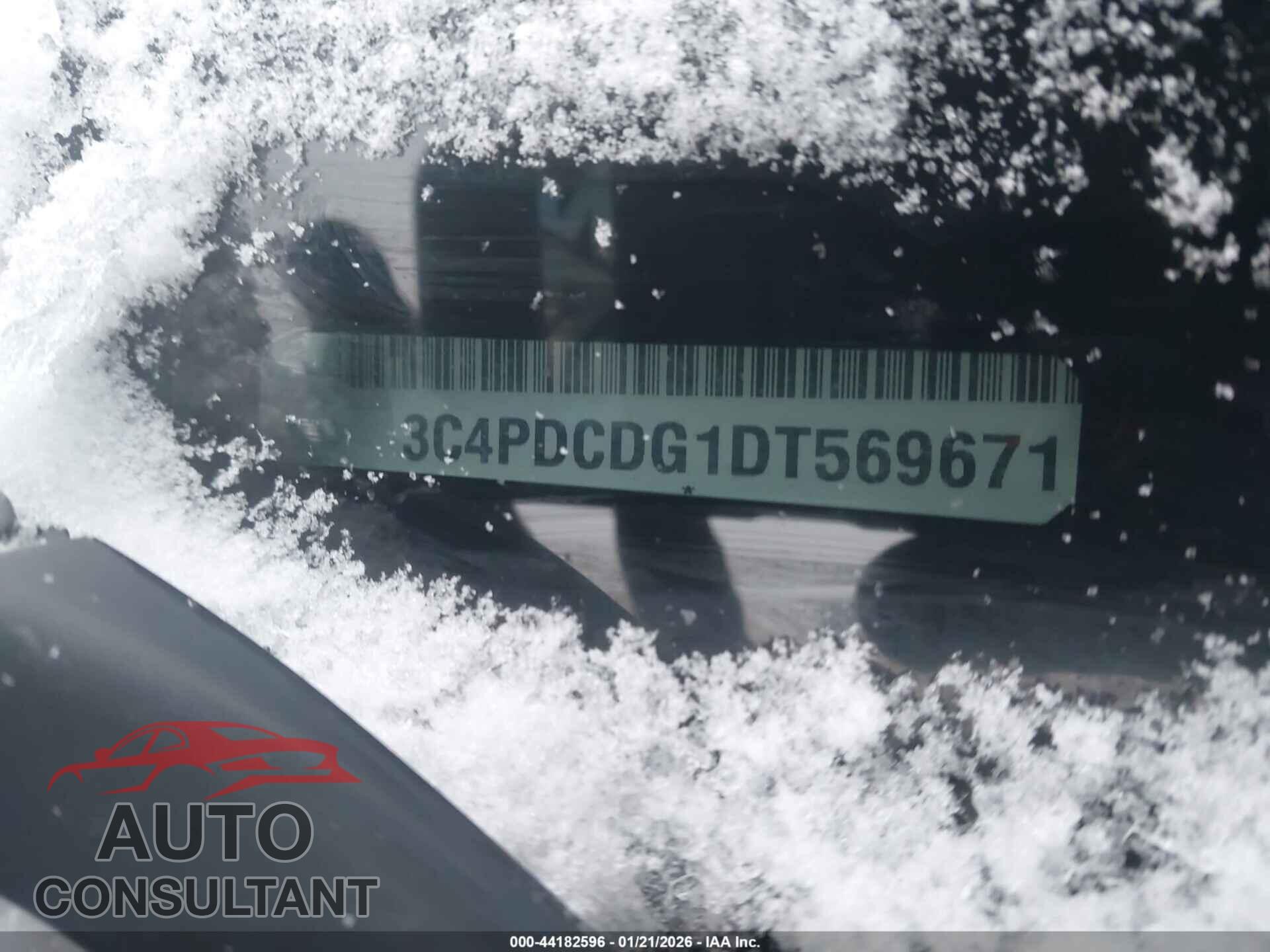 DODGE JOURNEY 2013 - 3C4PDCDG1DT569671
