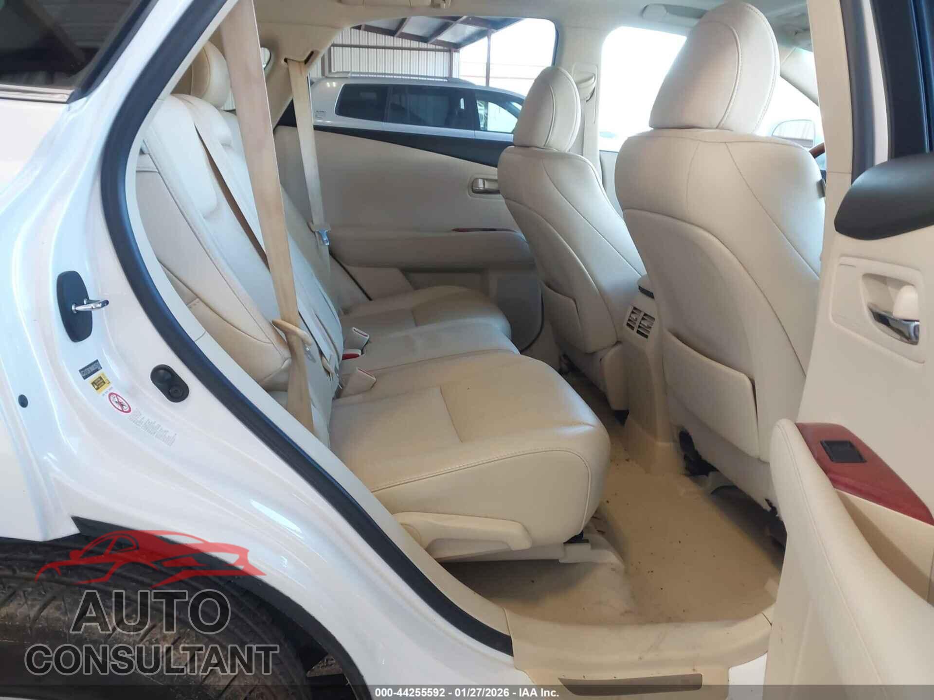 LEXUS RX 350 2011 - 2T2ZK1BAXBC055315