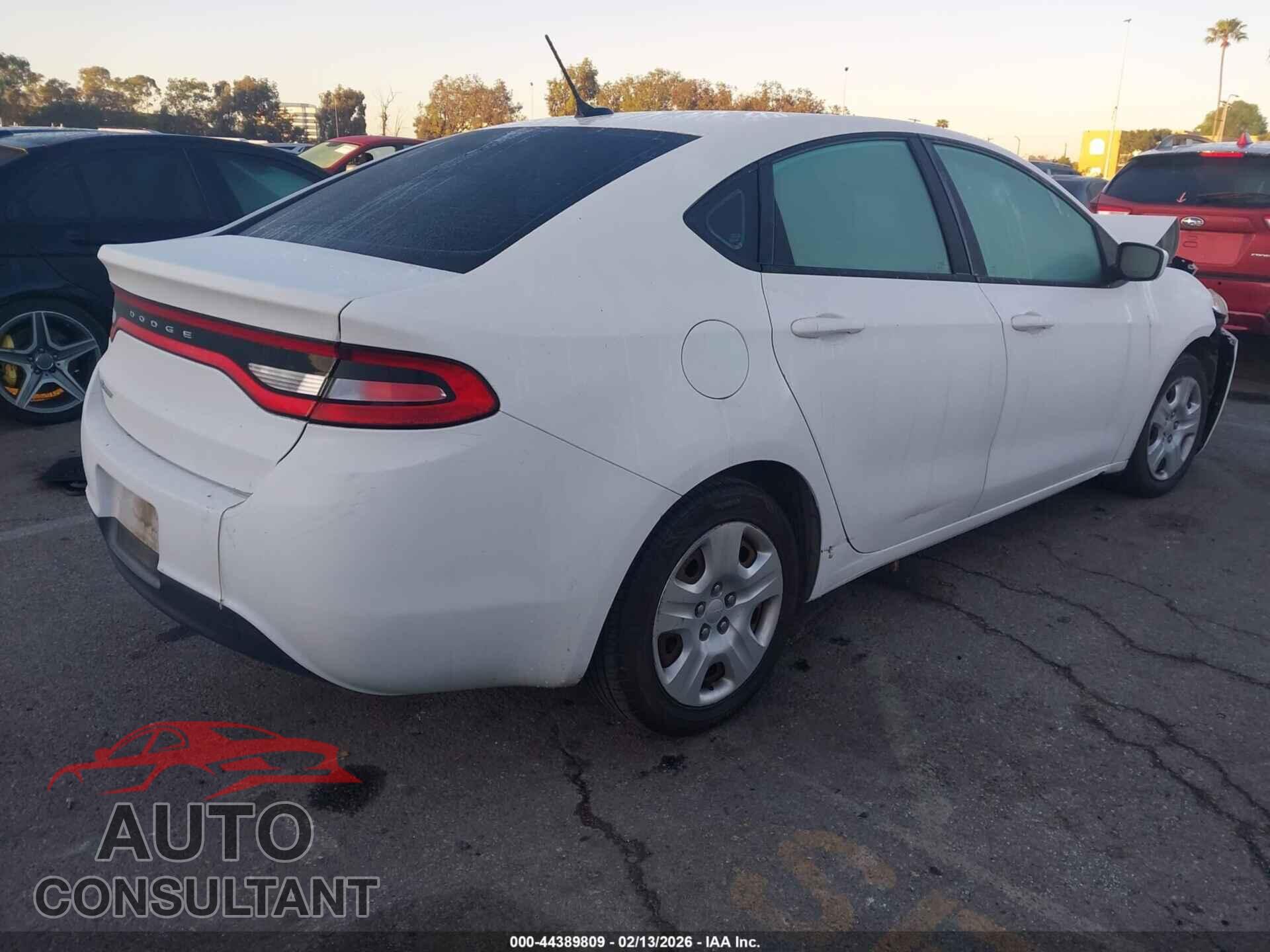 DODGE DART 2016 - 1C3CDFAA3GD644787
